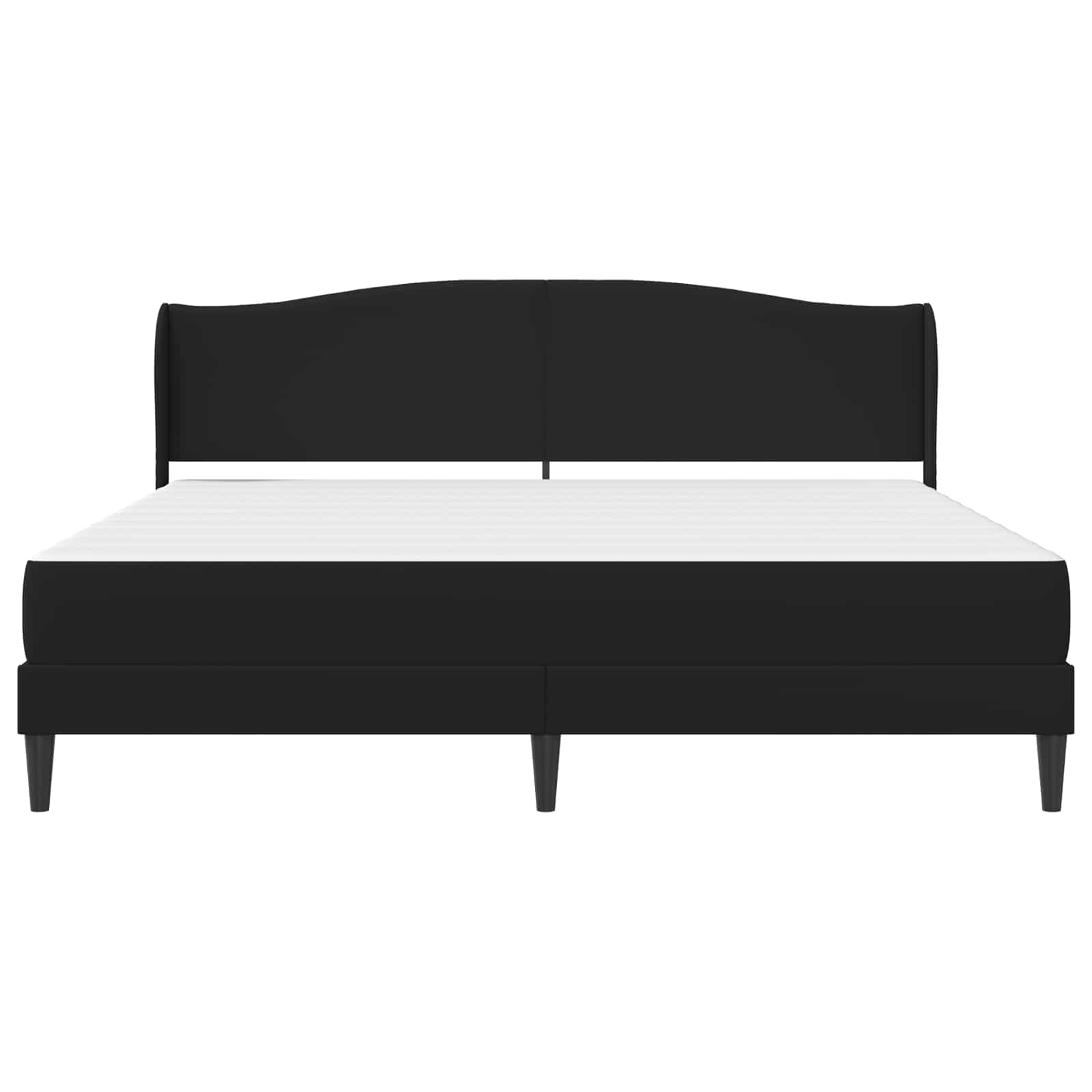 Bedframe met hoofdeinde Zwart 180 x 200 cm Kunstleer is nu te koop bij PeponiXL, paradijselijk wonen!