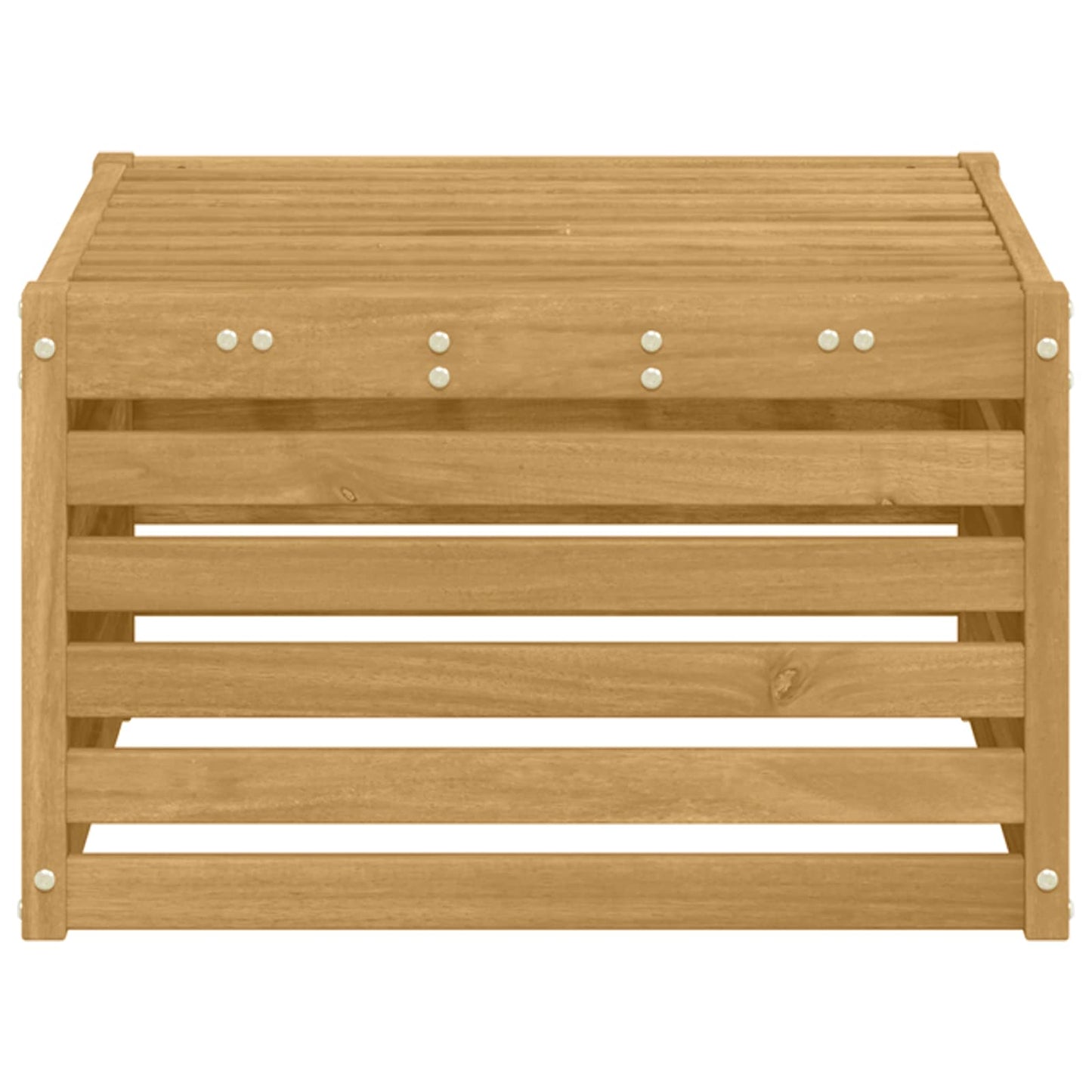 Buiten Voetenbank Massief Acaciahout Wit 59 x 59 x 37 cm is nu te koop bij PeponiXL, paradijselijk wonen!