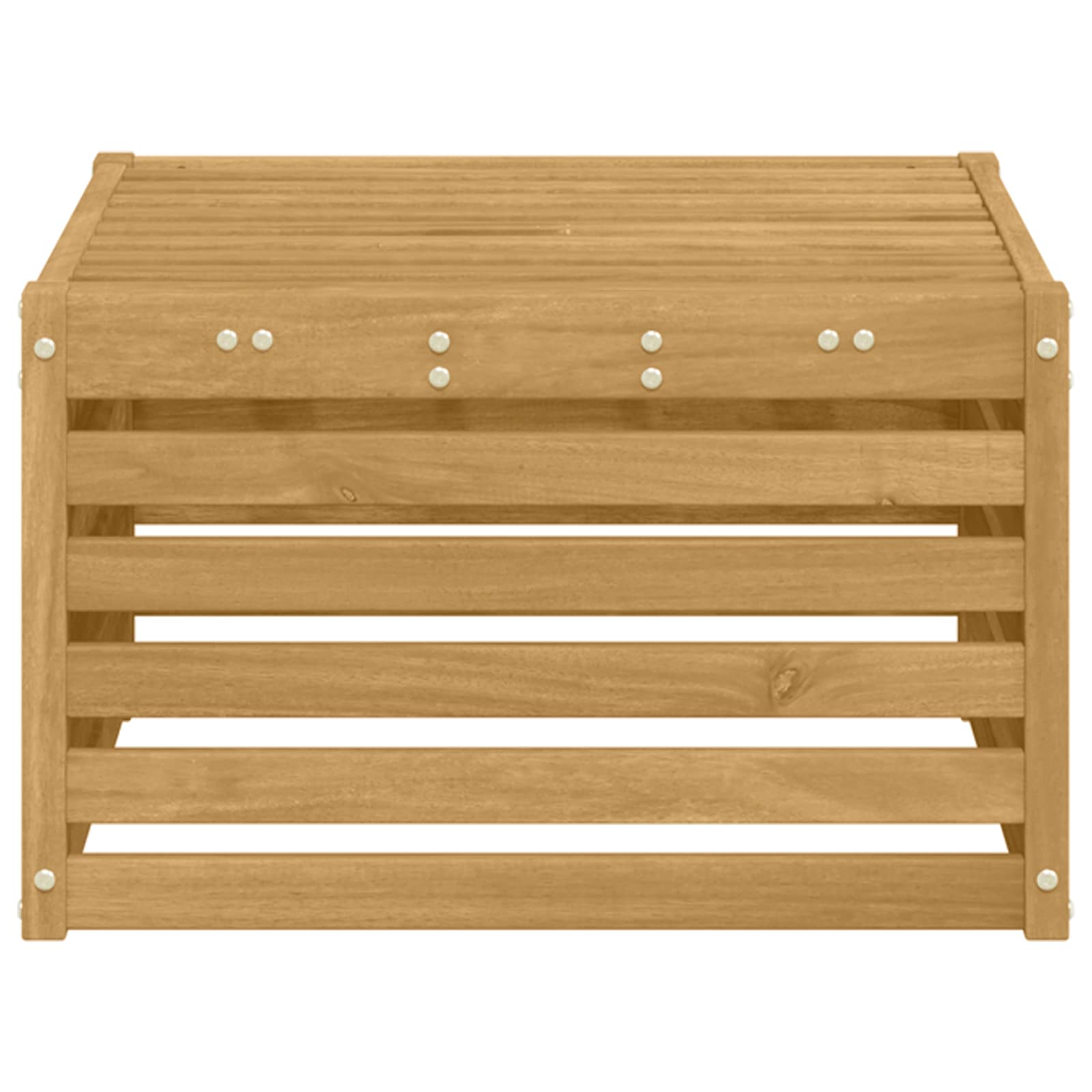 Buiten Voetenbank Massief Acaciahout Wit 59 x 59 x 37 cm is nu te koop bij PeponiXL, paradijselijk wonen!