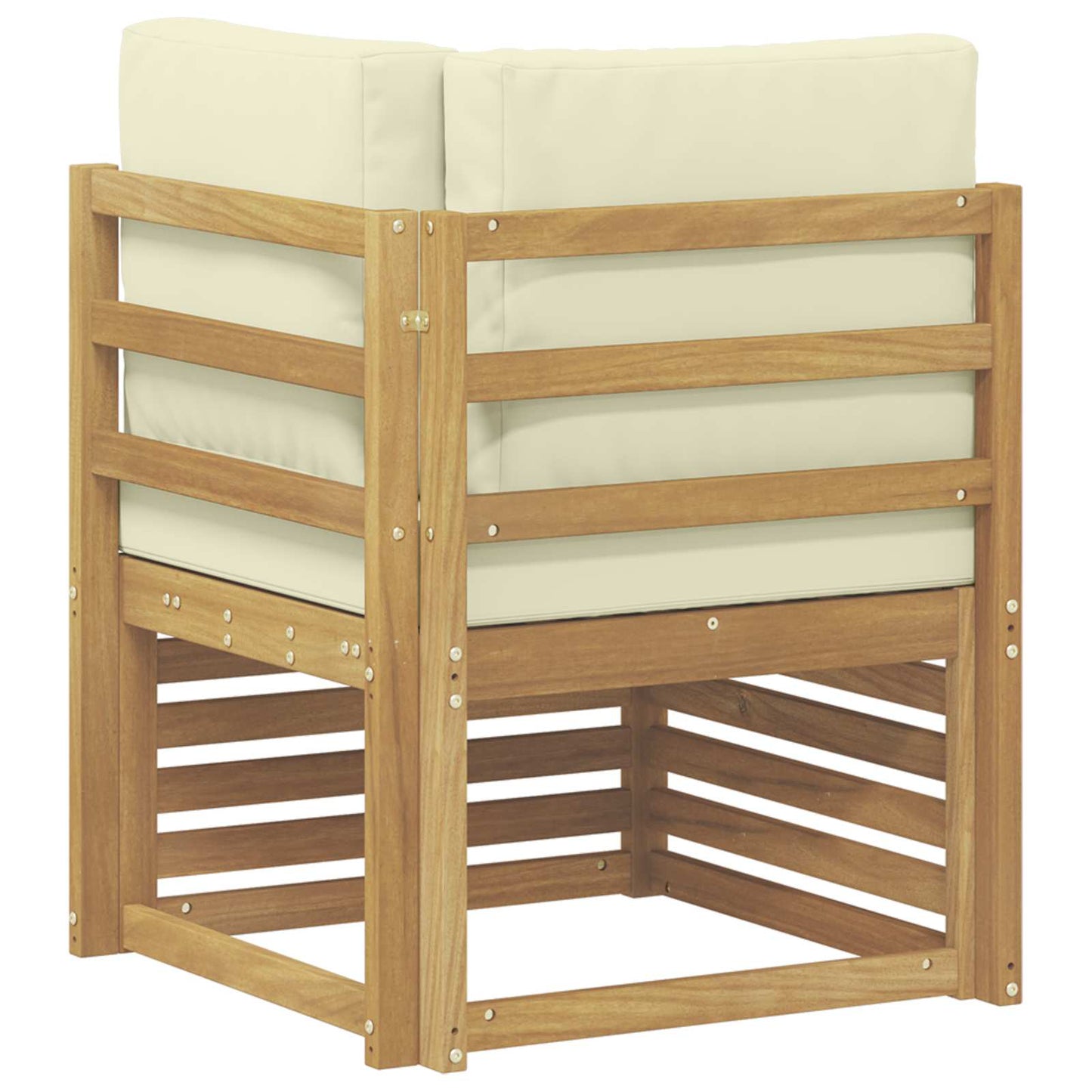 Buiten Hoek Sofa Massief Acaciahout Wit is nu te koop bij PeponiXL, paradijselijk wonen!
