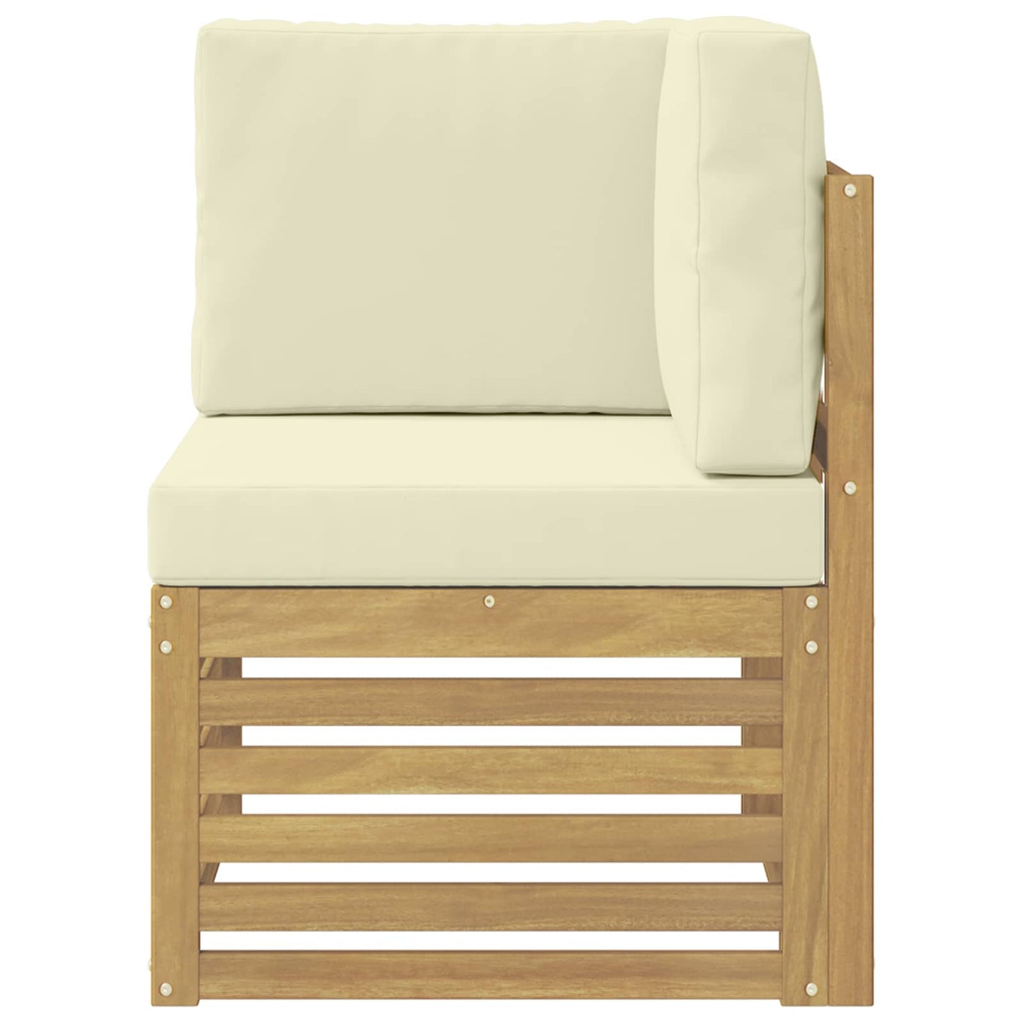 Buiten Hoek Sofa Massief Acaciahout Wit is nu te koop bij PeponiXL, paradijselijk wonen!