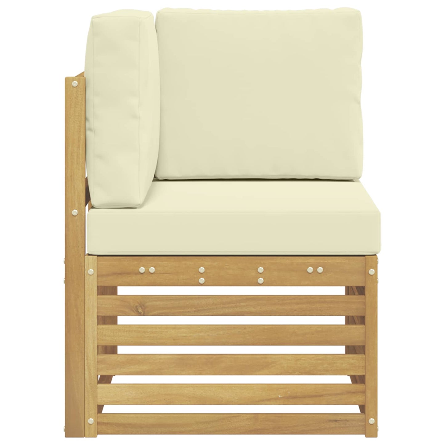 Buiten Hoek Sofa Massief Acaciahout Wit is nu te koop bij PeponiXL, paradijselijk wonen!