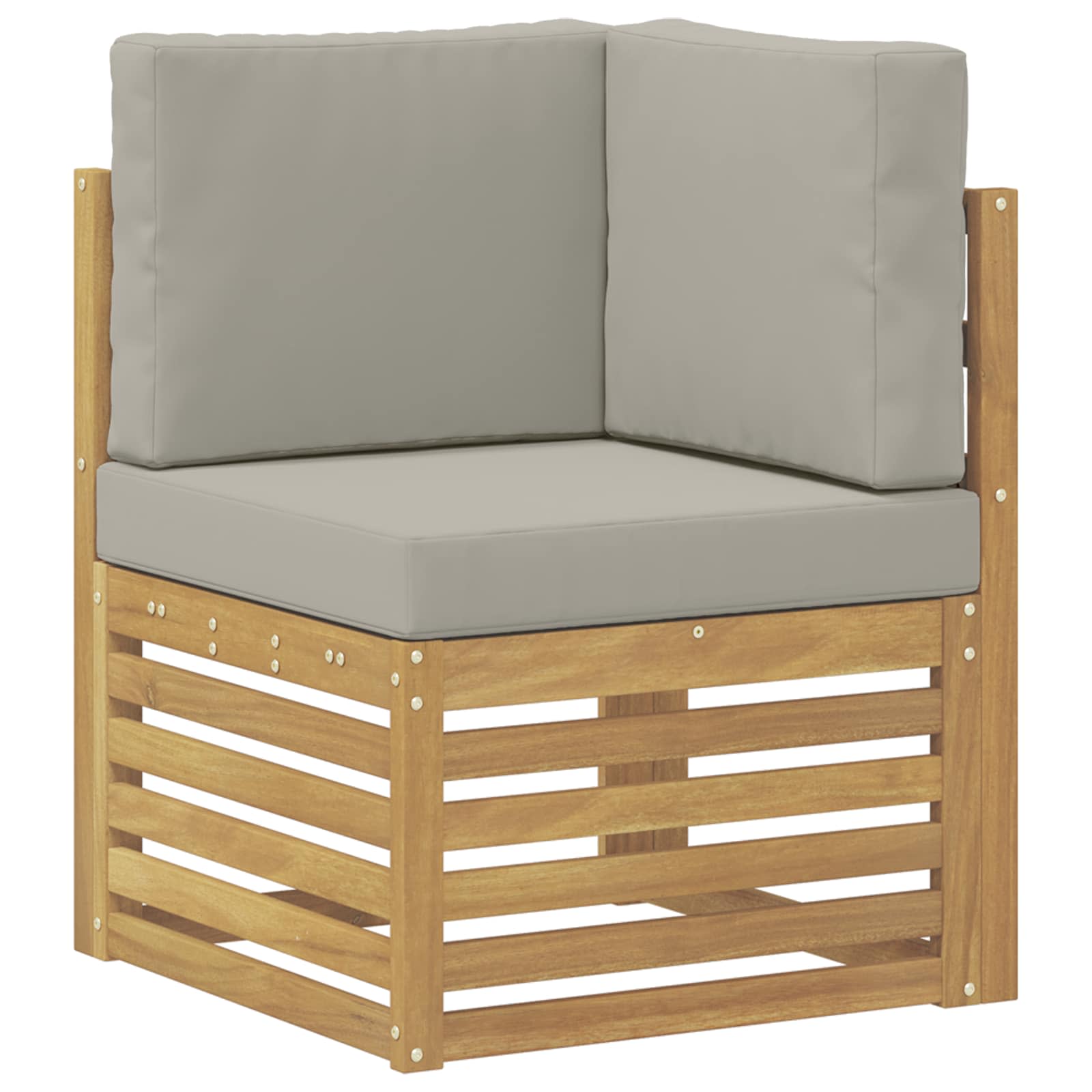 Buiten Hoek Sofa Massief Acaciahout Wit is nu te koop bij PeponiXL, paradijselijk wonen!