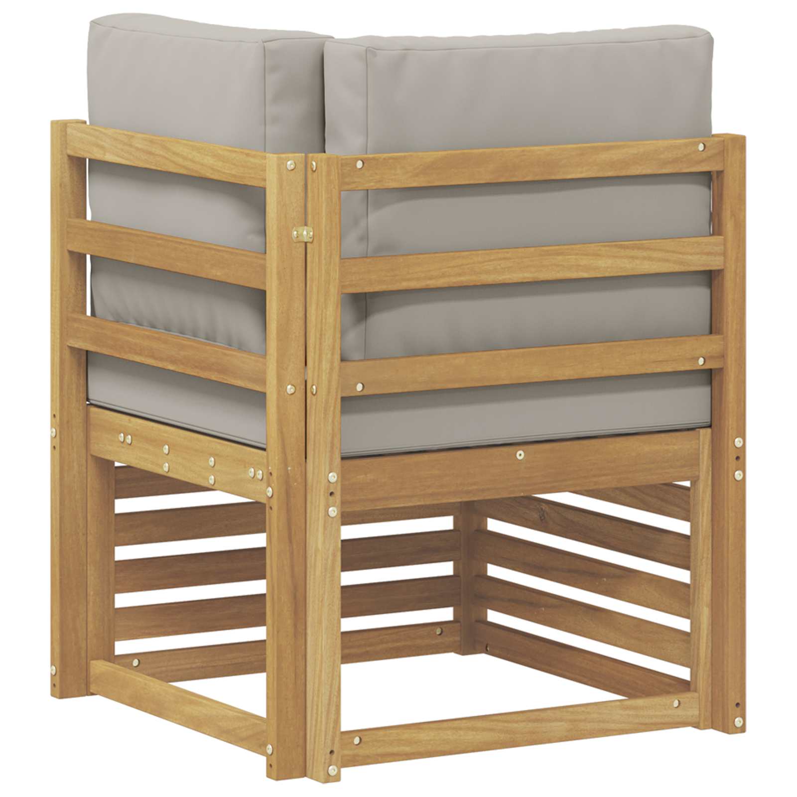 Buiten Hoek Sofa Massief Acaciahout Wit is nu te koop bij PeponiXL, paradijselijk wonen!