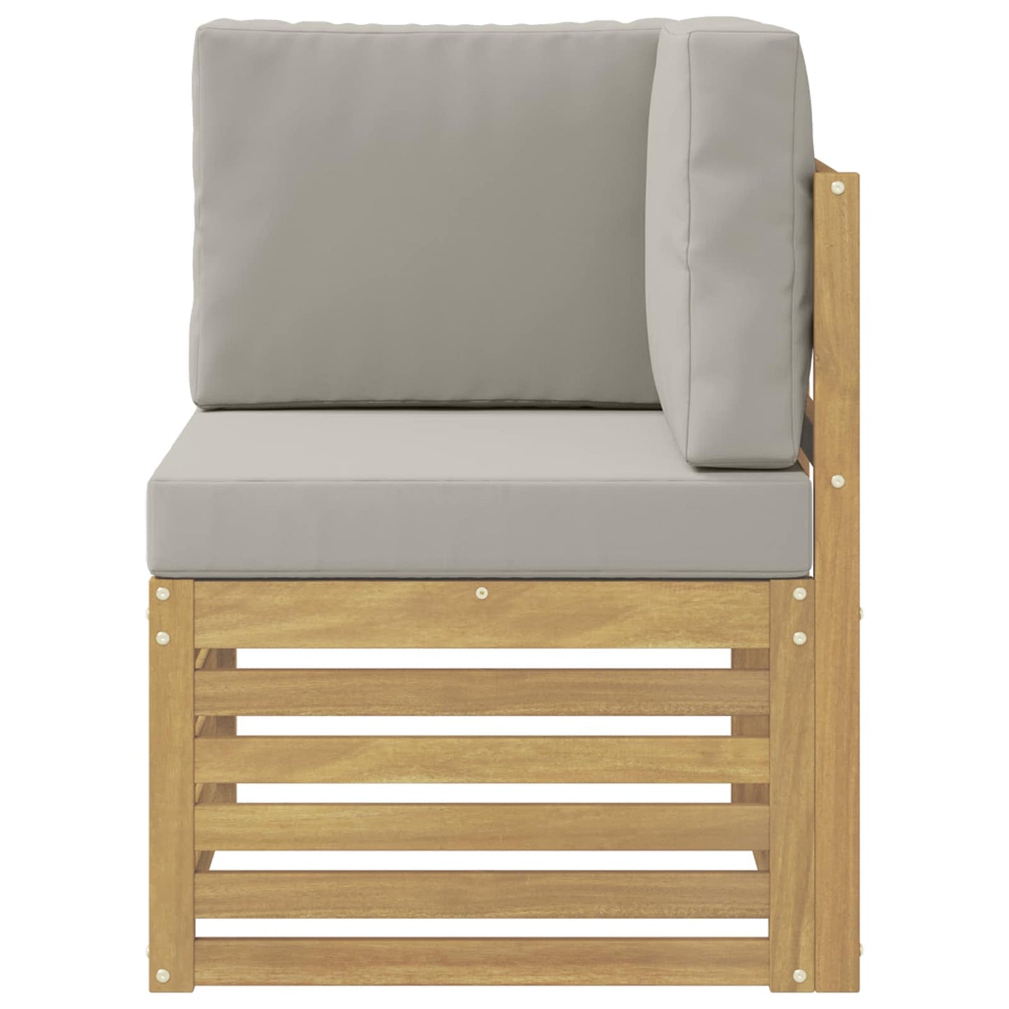 Buiten Hoek Sofa Massief Acaciahout Wit is nu te koop bij PeponiXL, paradijselijk wonen!