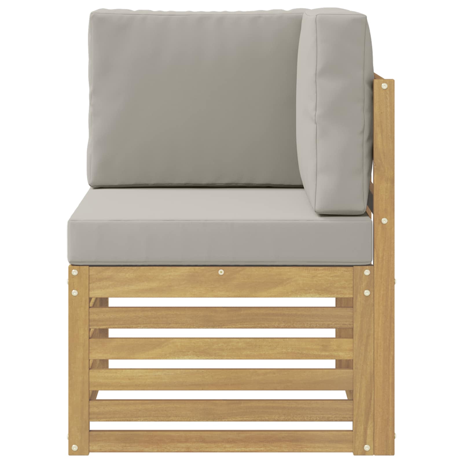 Buiten Hoek Sofa Massief Acaciahout Wit is nu te koop bij PeponiXL, paradijselijk wonen!