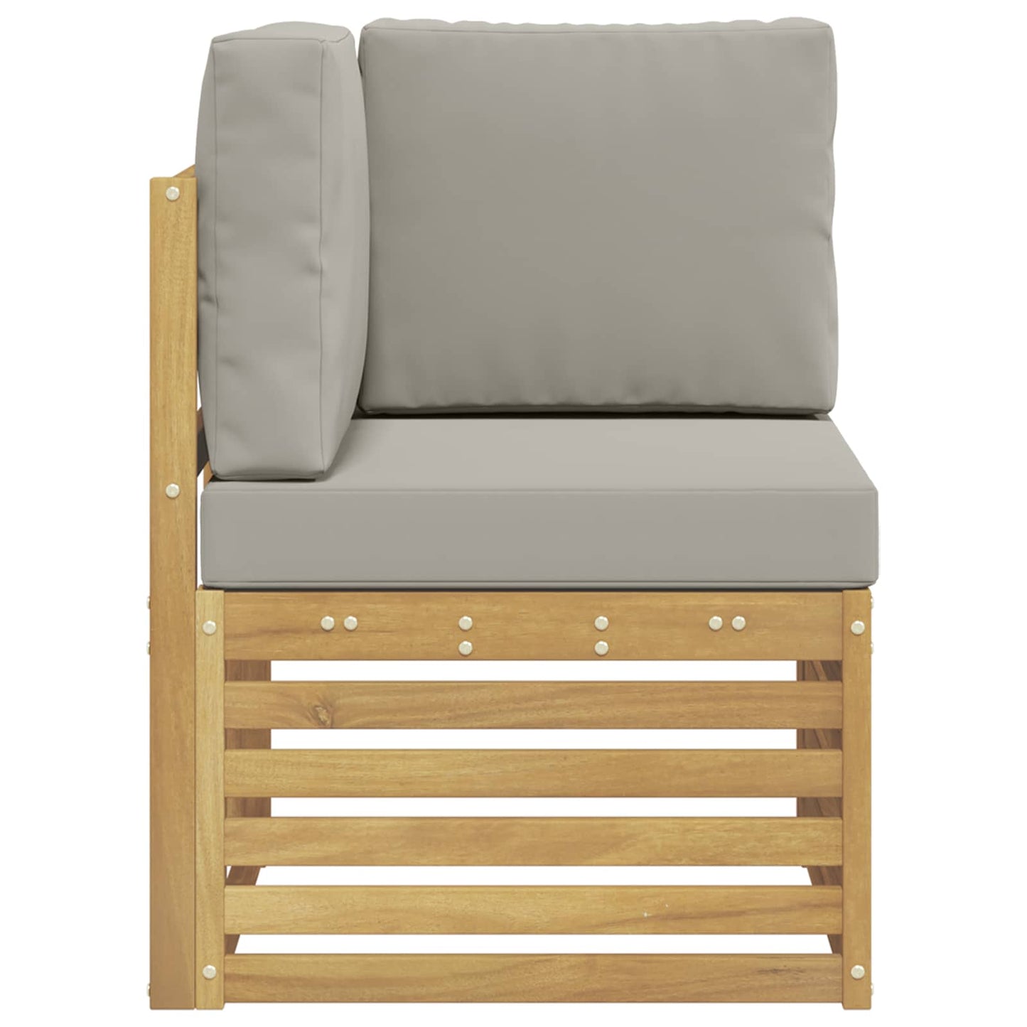 Buiten Hoek Sofa Massief Acaciahout Wit is nu te koop bij PeponiXL, paradijselijk wonen!