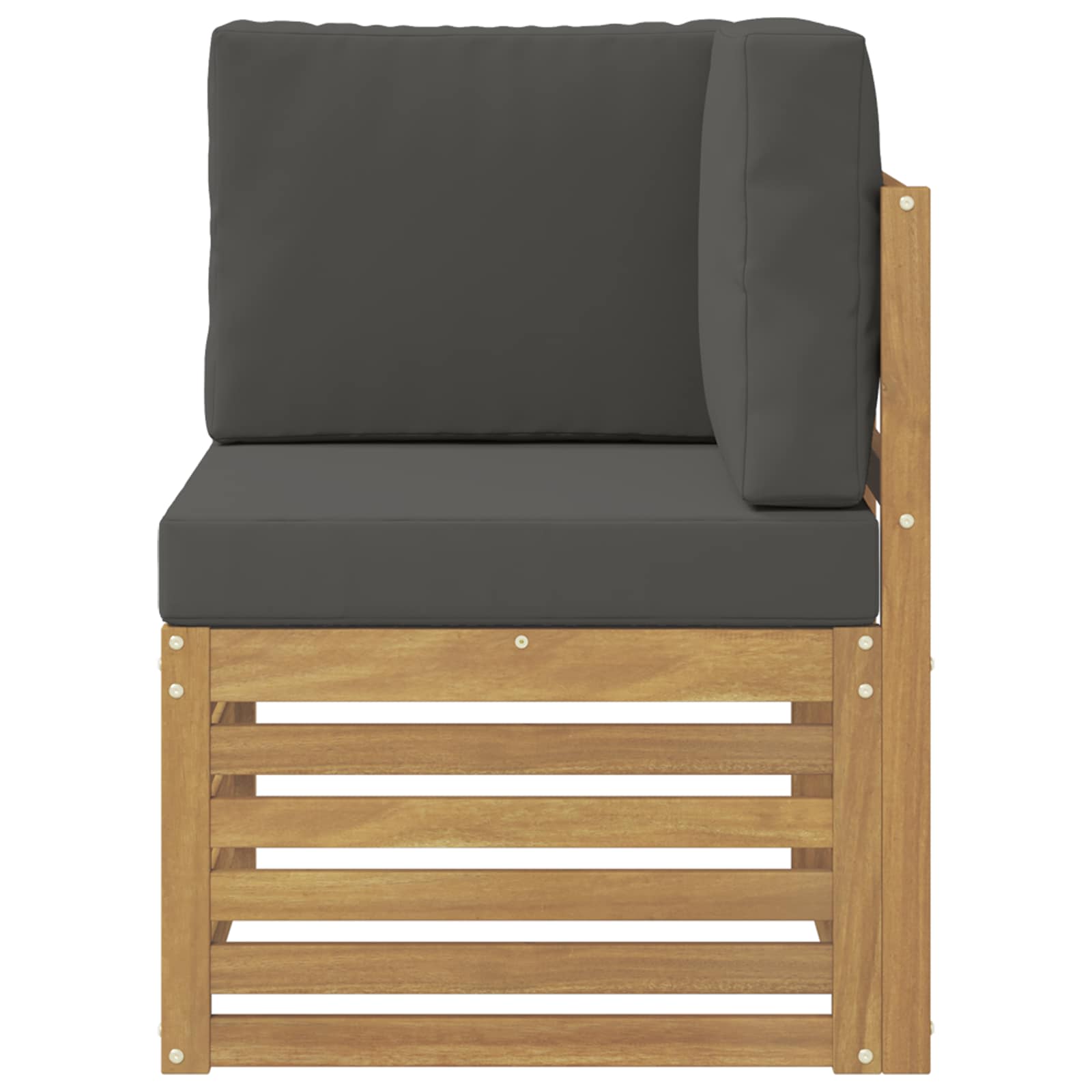 Buiten Hoek Sofa Massief Acaciahout Wit is nu te koop bij PeponiXL, paradijselijk wonen!