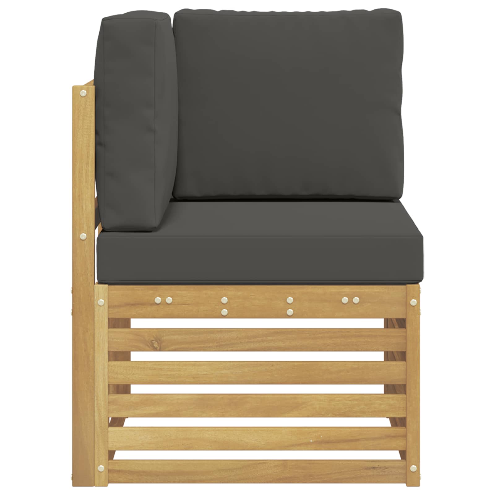 Buiten Hoek Sofa Massief Acaciahout Wit is nu te koop bij PeponiXL, paradijselijk wonen!