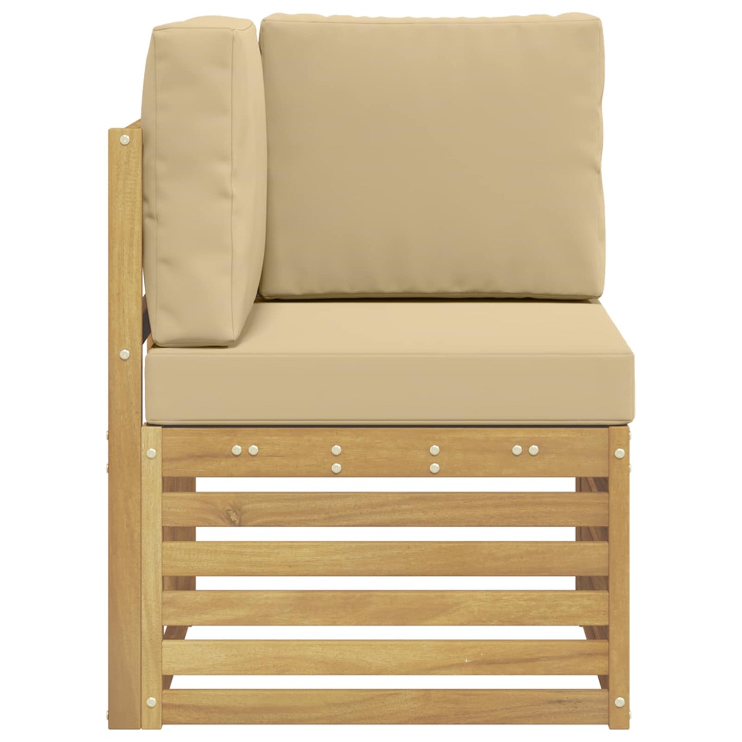 Buiten Hoek Sofa Massief Acaciahout Wit is nu te koop bij PeponiXL, paradijselijk wonen!