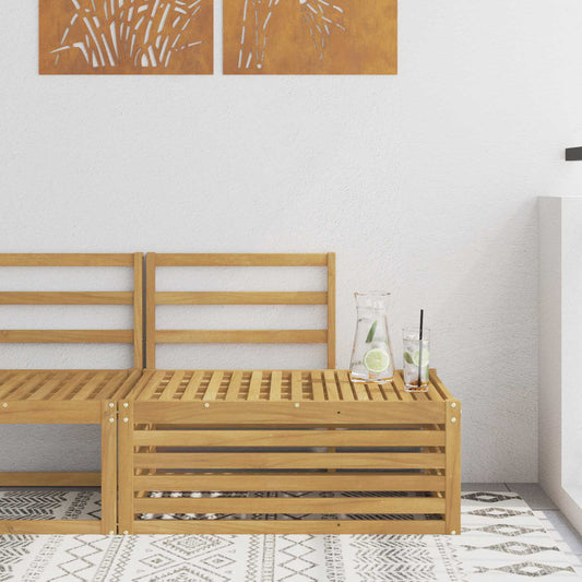 Buiten bankenset Wit 91 x 63 x 73 cm Massief Acaciahout is nu te koop bij PeponiXL, paradijselijk wonen!