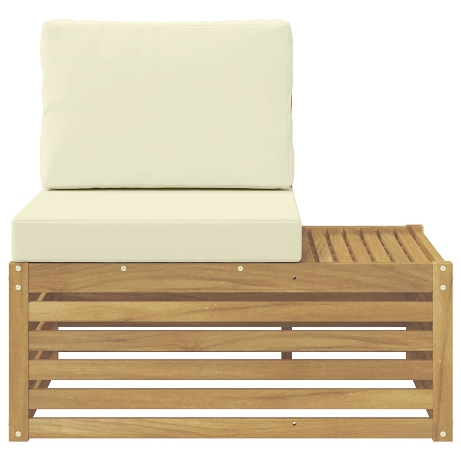 Tuin Sectiesofa Eenheden Wit en crèmekleurig 91 x 63 x 73 cm is nu te koop bij PeponiXL, paradijselijk wonen!