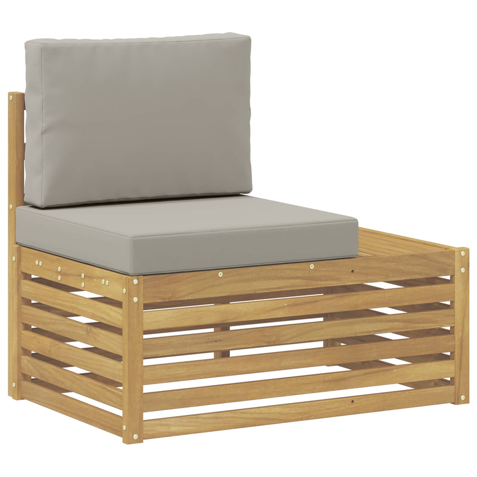 Buiten Eind Sofa Massief Acaciahout Wit is nu te koop bij PeponiXL, paradijselijk wonen!