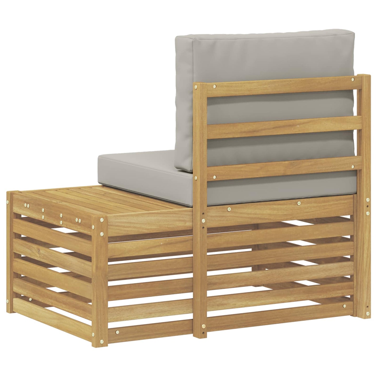 Buiten Eind Sofa Massief Acaciahout Wit is nu te koop bij PeponiXL, paradijselijk wonen!