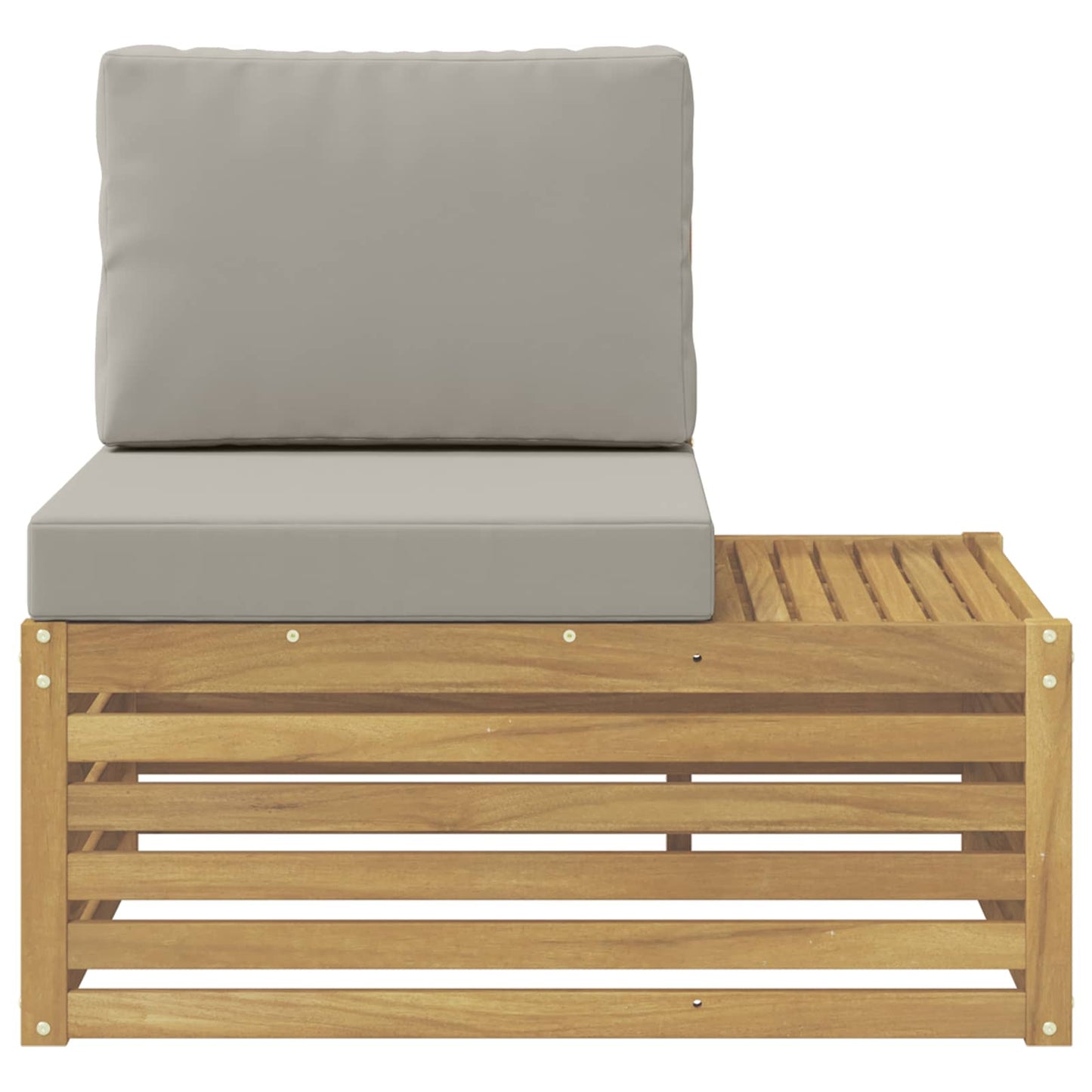 Buiten Eind Sofa Massief Acaciahout Wit is nu te koop bij PeponiXL, paradijselijk wonen!