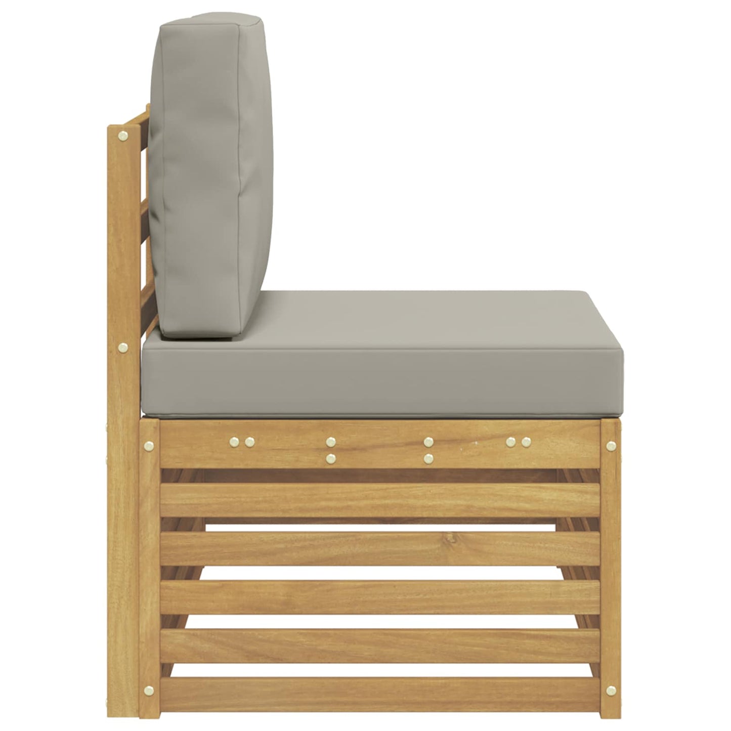 Buiten Eind Sofa Massief Acaciahout Wit is nu te koop bij PeponiXL, paradijselijk wonen!