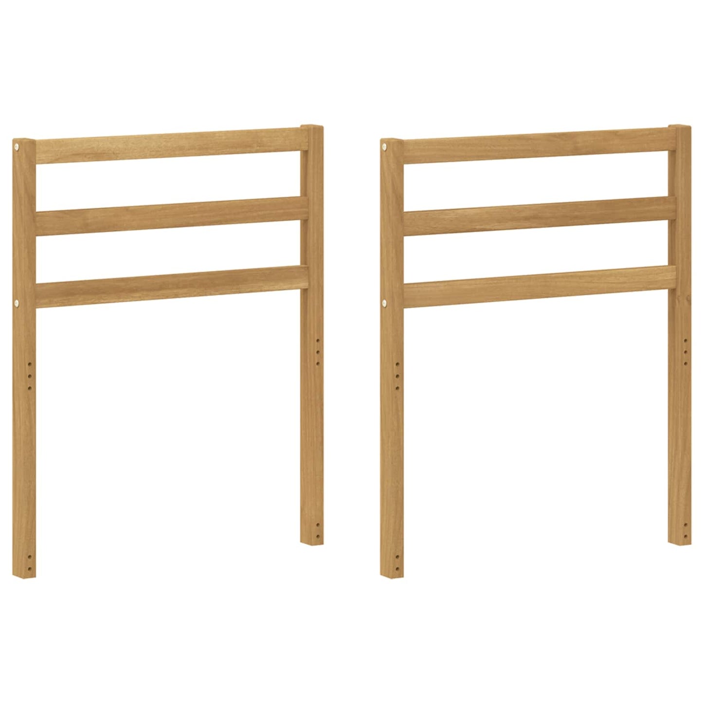 Armleuningmodule 2 pcs Wit 59 x 4 x 73 cm Massief Acaciahout is nu te koop bij PeponiXL, paradijselijk wonen!