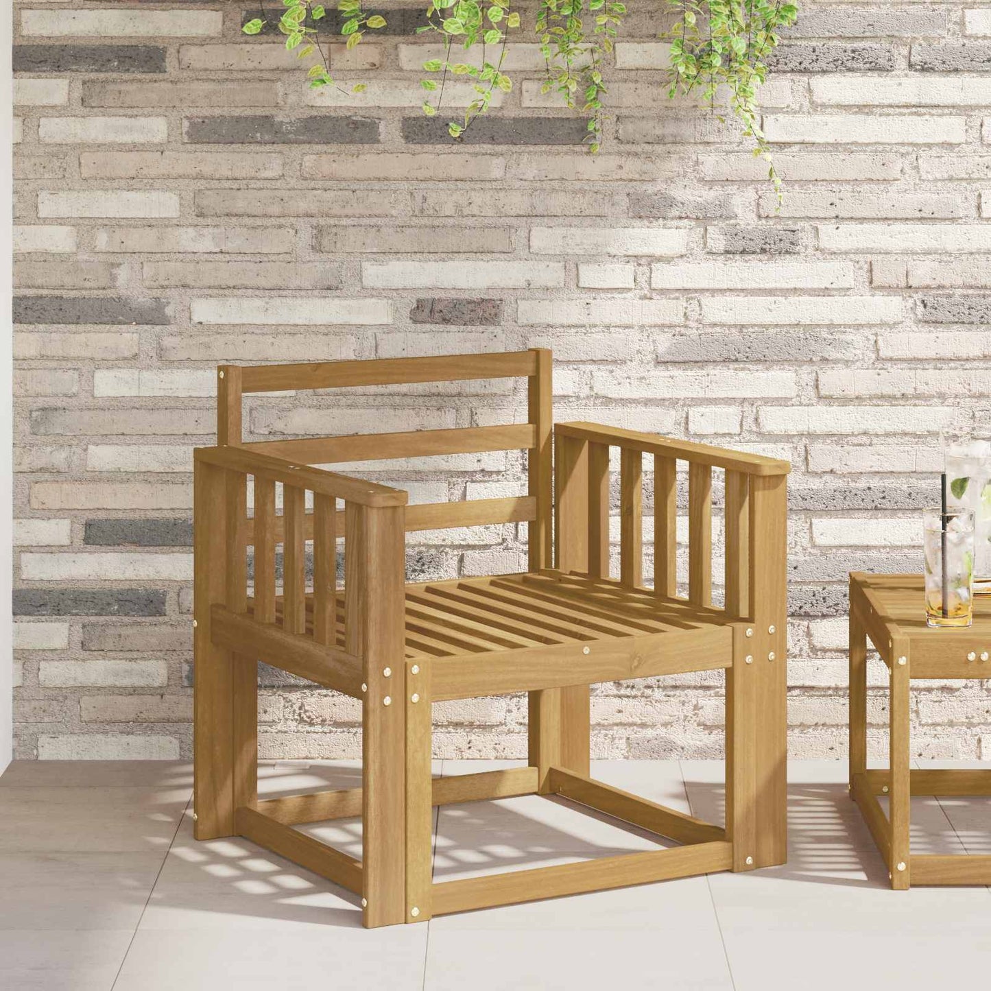 Armleuningen Module 2 pcs Wit 60 x 6 x 61 cm Massief Acaciahout is nu te koop bij PeponiXL, paradijselijk wonen!