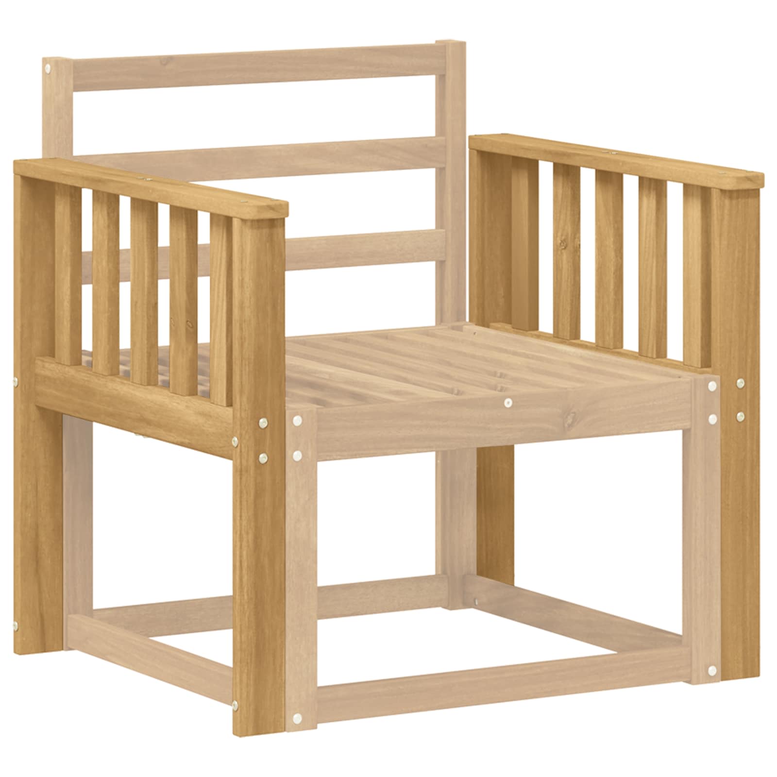 Armleuningen Module 2 pcs Wit 60 x 6 x 61 cm Massief Acaciahout is nu te koop bij PeponiXL, paradijselijk wonen!