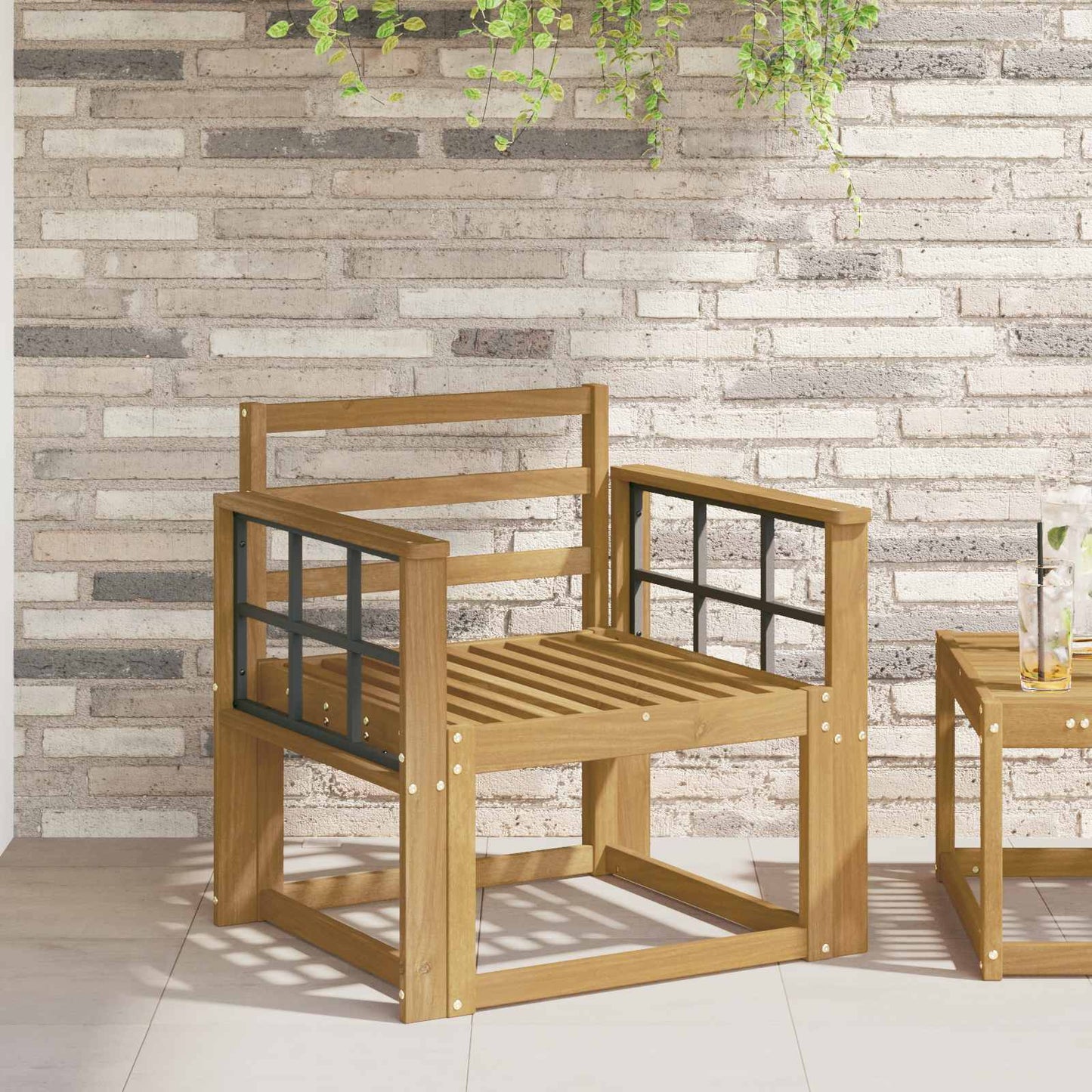 Armleuningen Module 2 pcs Wit 60 x 6 x 61 cm Massief Acaciahout is nu te koop bij PeponiXL, paradijselijk wonen!
