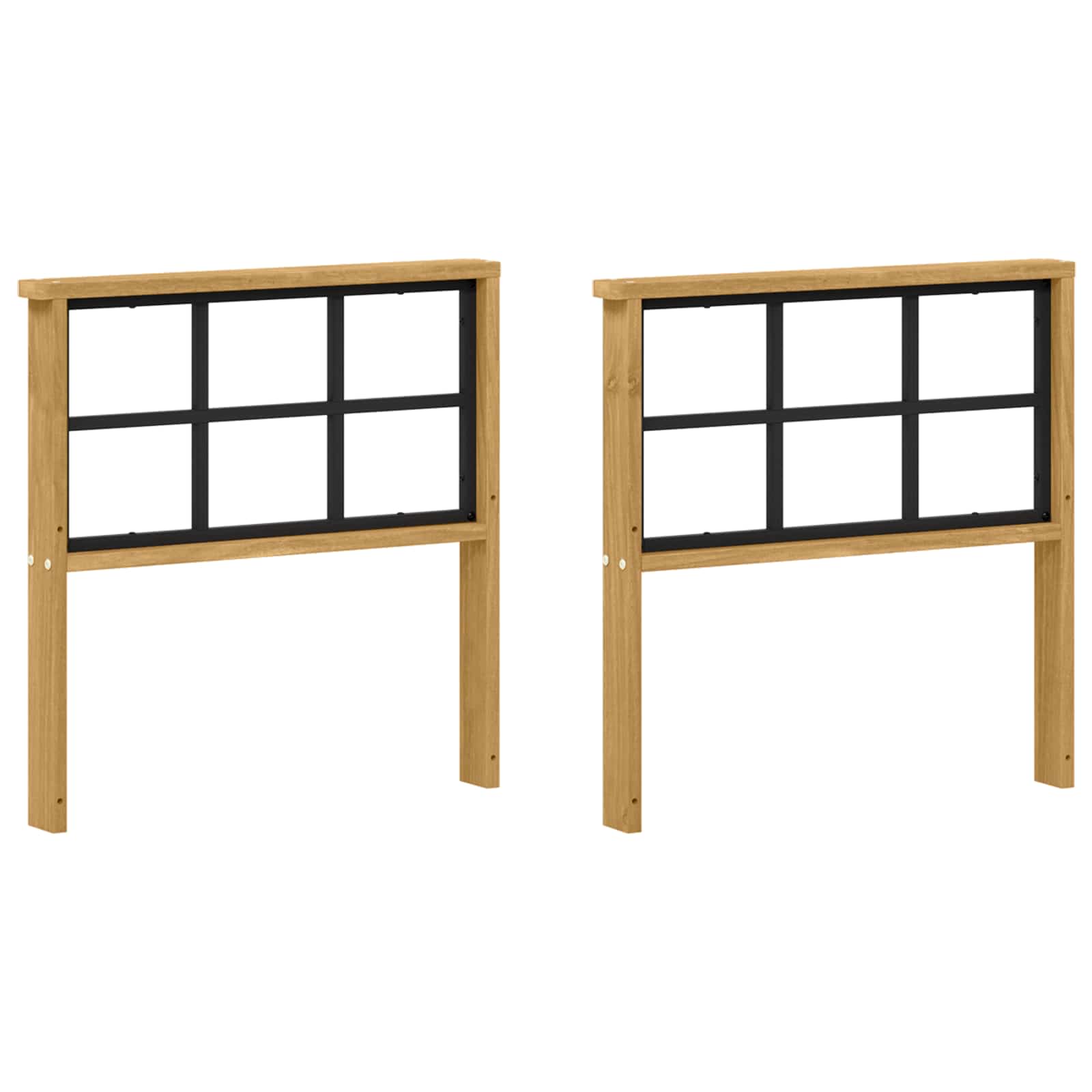 Armleuningen Module 2 pcs Wit 60 x 6 x 61 cm Massief Acaciahout is nu te koop bij PeponiXL, paradijselijk wonen!