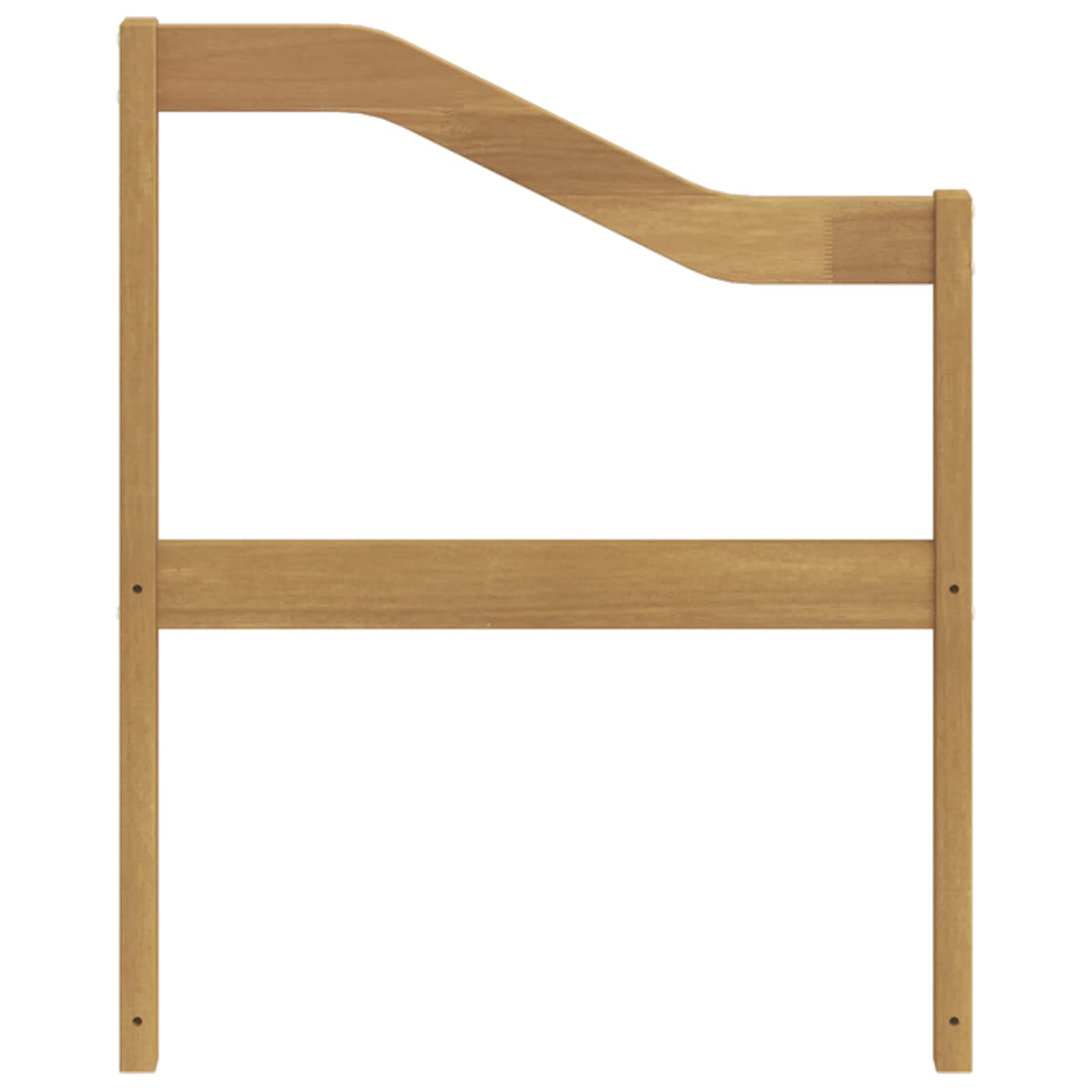 Armleuningmodule 2 pcs Wit 59 x 4 x 73 cm Massief Acaciahout is nu te koop bij PeponiXL, paradijselijk wonen!
