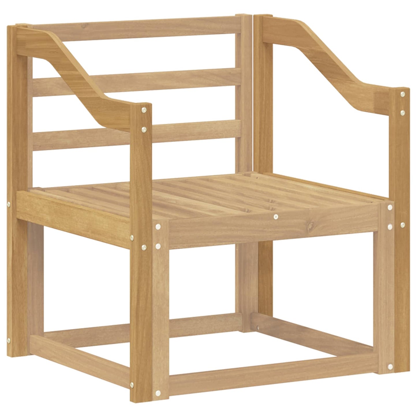 Armleuningmodule 2 pcs Wit 59 x 4 x 73 cm Massief Acaciahout is nu te koop bij PeponiXL, paradijselijk wonen!