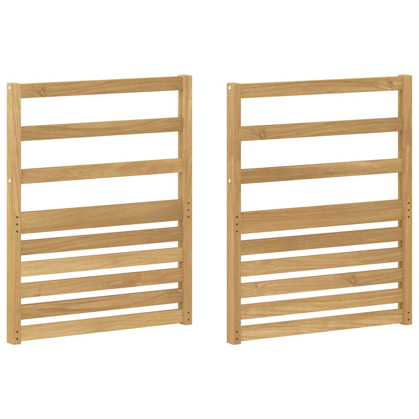 Armleuningen Module 2 pcs Wit 59 x 4 x 73 cm Massief Acaciahout is nu te koop bij PeponiXL, paradijselijk wonen!