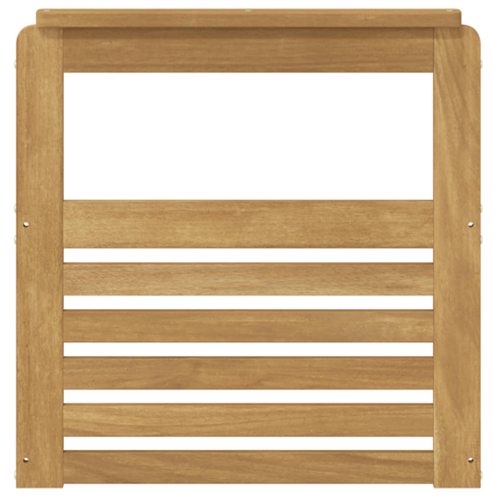 Armleuningen Module 2 pcs Wit 59 x 6 x 61 cm Massief Acaciahout is nu te koop bij PeponiXL, paradijselijk wonen!