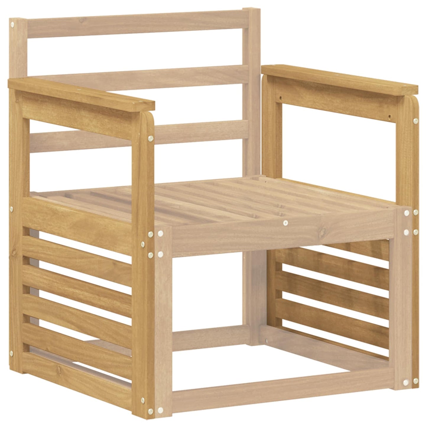 Armleuningen Module 2 pcs Wit 59 x 6 x 61 cm Massief Acaciahout is nu te koop bij PeponiXL, paradijselijk wonen!
