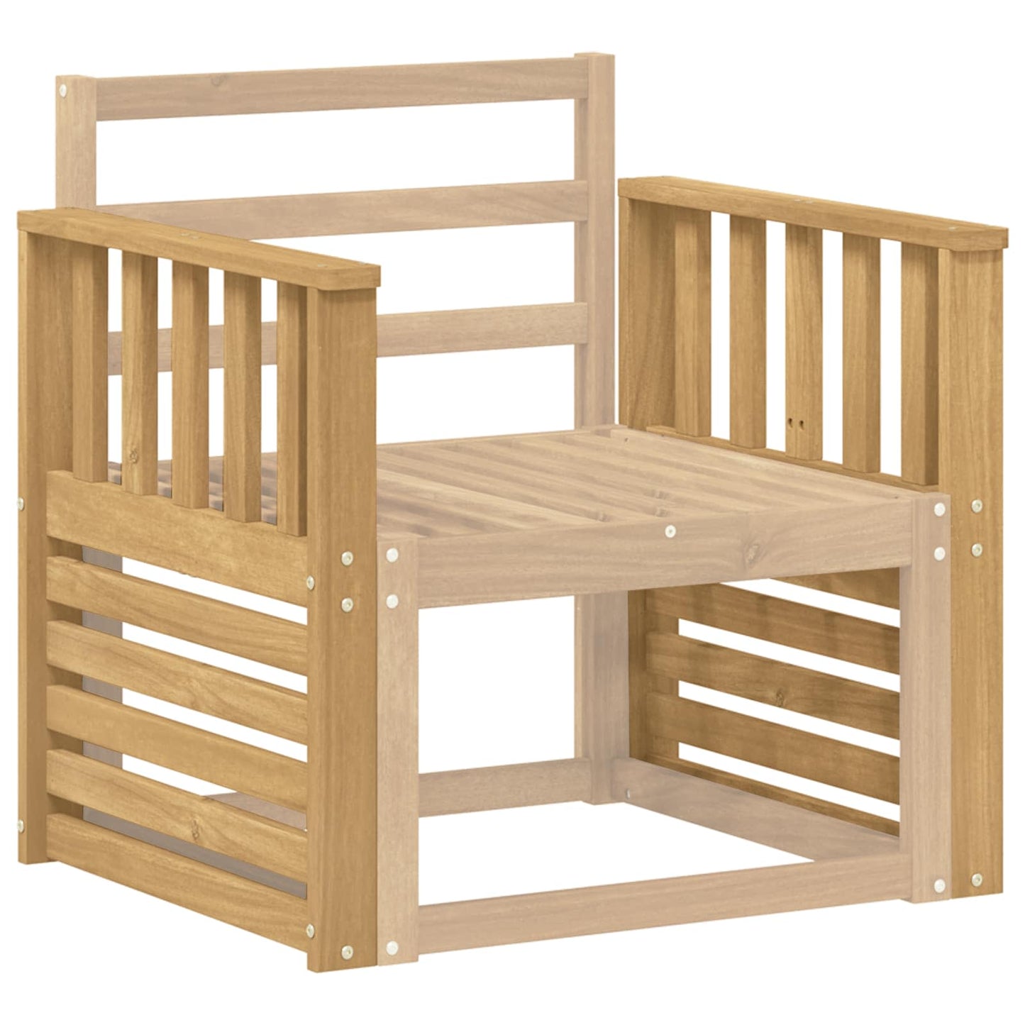 Armleuningen Module 2 pcs Wit 60 x 6 x 61 cm Massief Acaciahout is nu te koop bij PeponiXL, paradijselijk wonen!