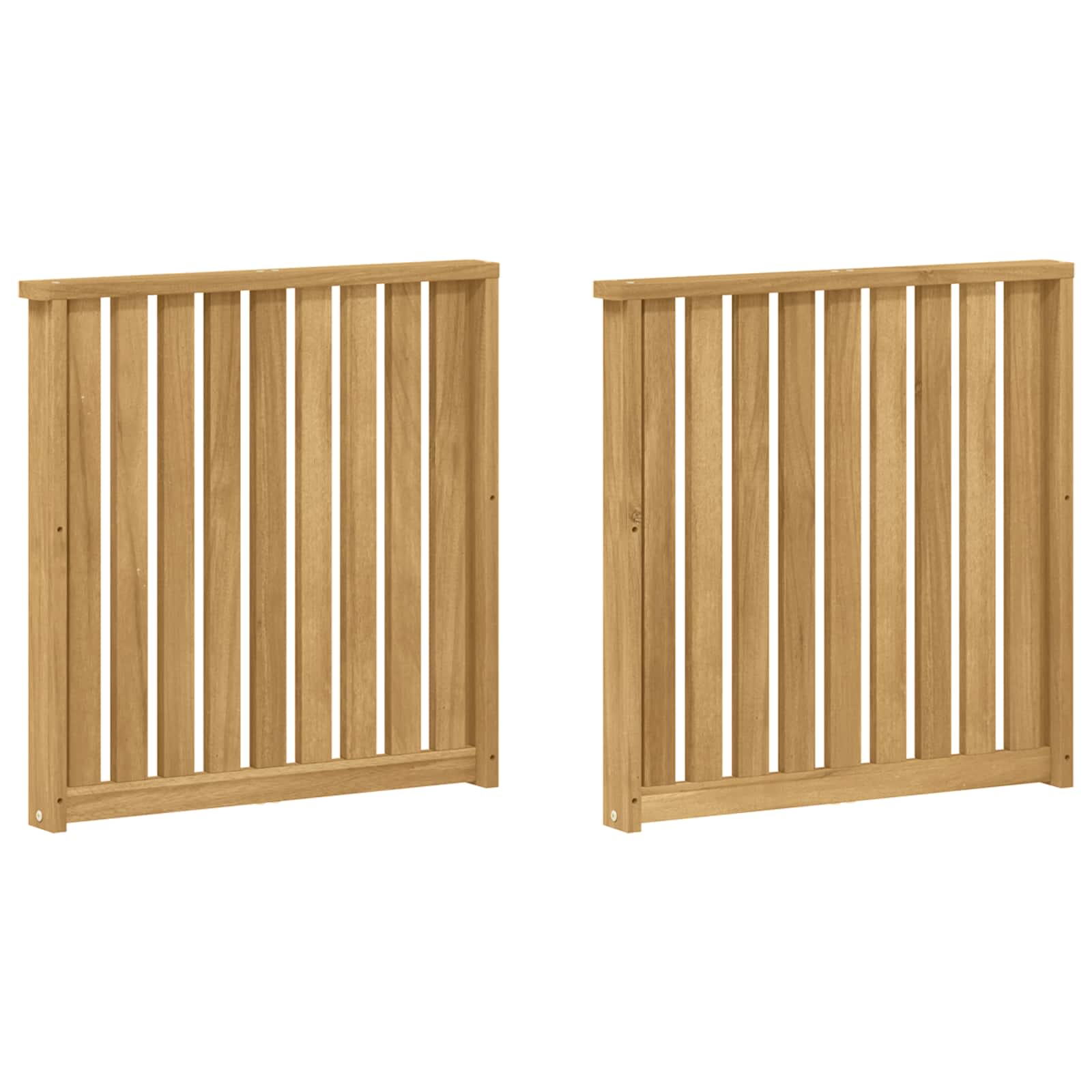 Armleuningen Module 2 pcs Wit 60 x 6 x 61 cm Massief Acaciahout is nu te koop bij PeponiXL, paradijselijk wonen!