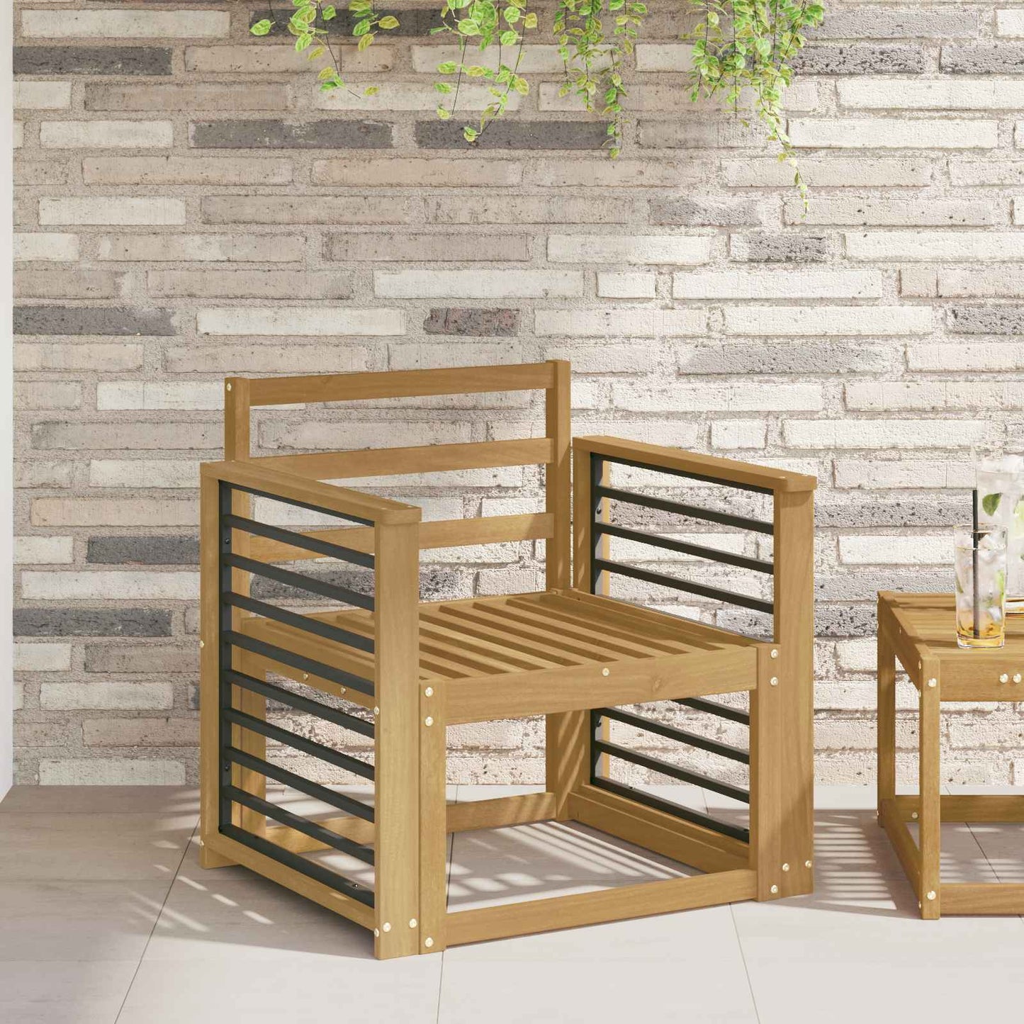 Armleuningen Module 2 pcs Wit 60 x 6 x 61 cm Massief Acaciahout is nu te koop bij PeponiXL, paradijselijk wonen!