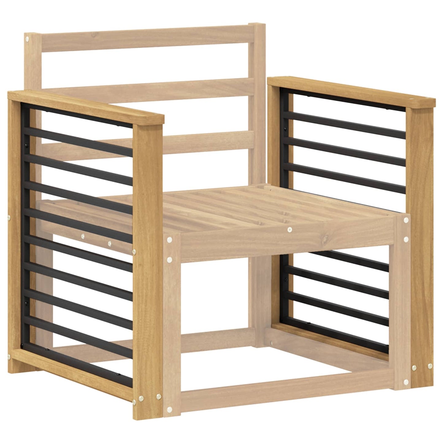 Armleuningen Module 2 pcs Wit 60 x 6 x 61 cm Massief Acaciahout is nu te koop bij PeponiXL, paradijselijk wonen!