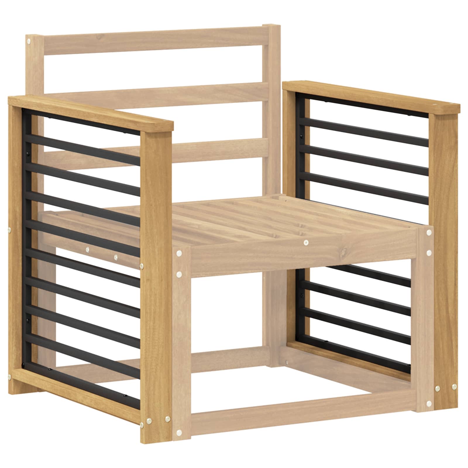 Armleuningen Module 2 pcs Wit 60 x 6 x 61 cm Massief Acaciahout is nu te koop bij PeponiXL, paradijselijk wonen!