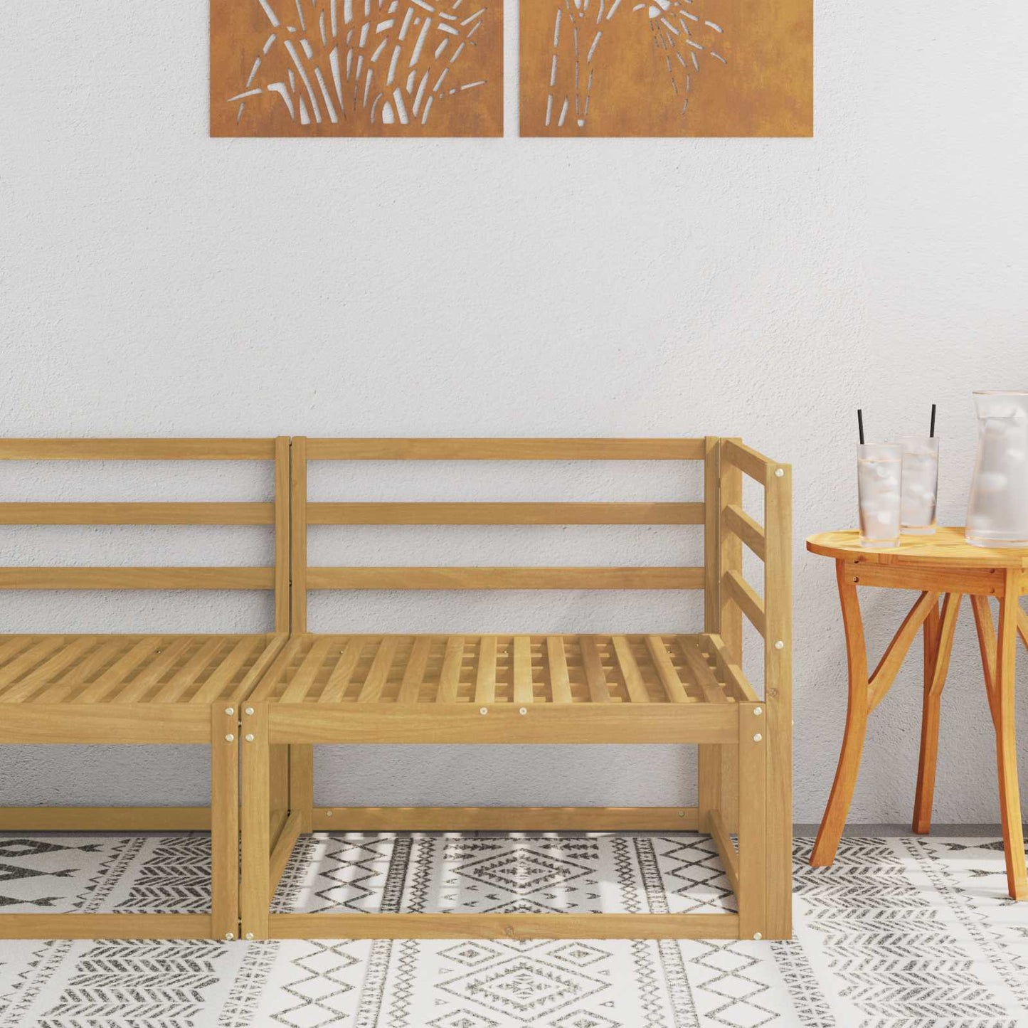 Outdoor Hoekbank Wit 83 x 83 x 73 cm is nu te koop bij PeponiXL, paradijselijk wonen!