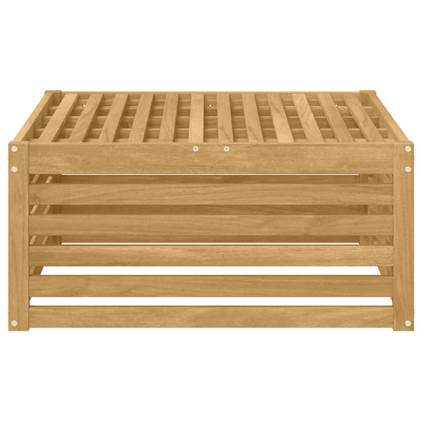Buiten Voetenbank Massief Acaciahout Wit 79 x 79 x 37 cm is nu te koop bij PeponiXL, paradijselijk wonen!