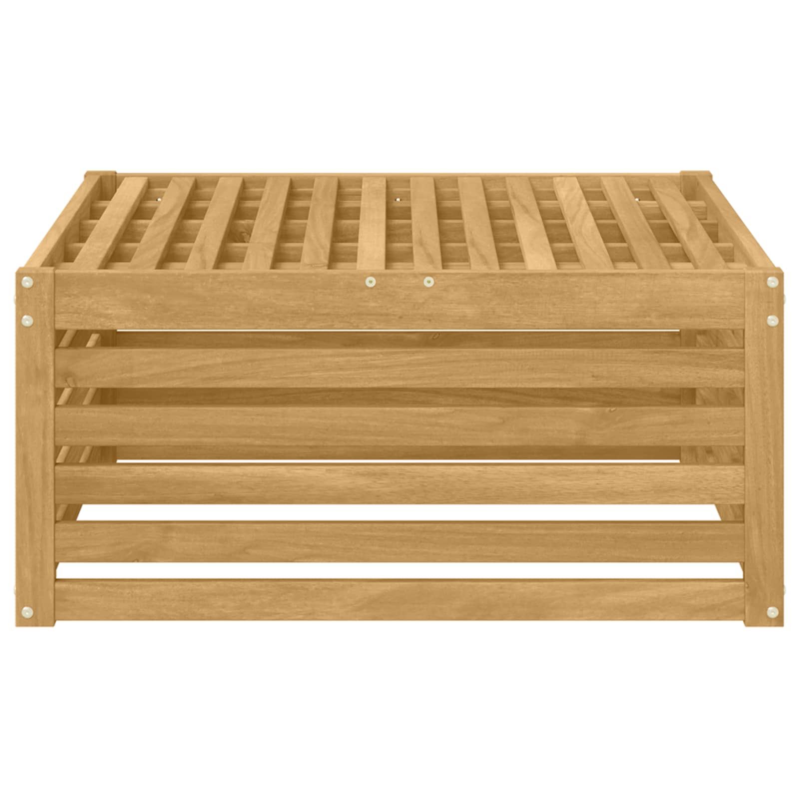 Buiten Voetenbank Massief Acaciahout Wit 79 x 79 x 37 cm is nu te koop bij PeponiXL, paradijselijk wonen!