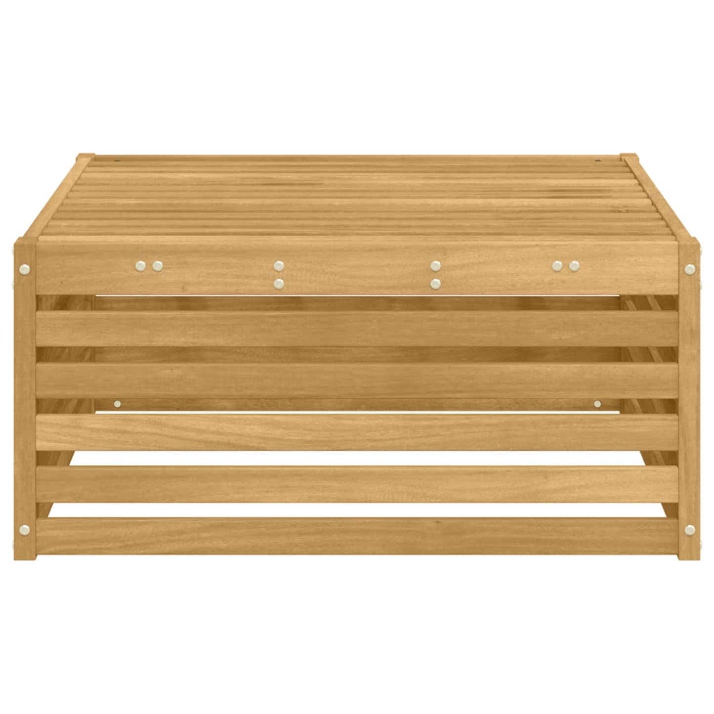 Buiten Voetenbank Massief Acaciahout Wit 79 x 79 x 37 cm is nu te koop bij PeponiXL, paradijselijk wonen!