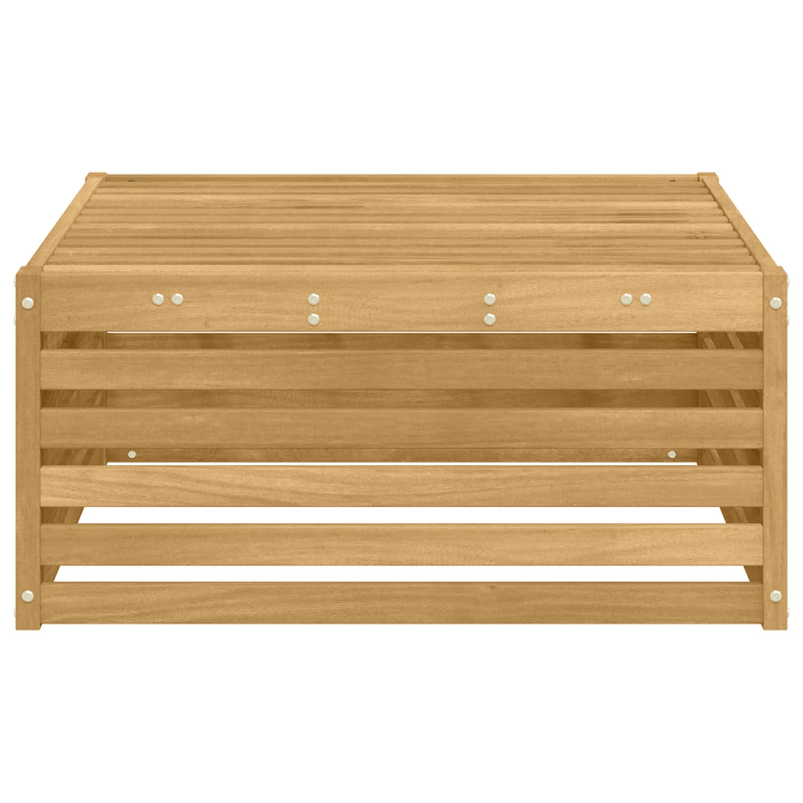 Buiten Voetenbank Massief Acaciahout Wit 79 x 79 x 37 cm is nu te koop bij PeponiXL, paradijselijk wonen!