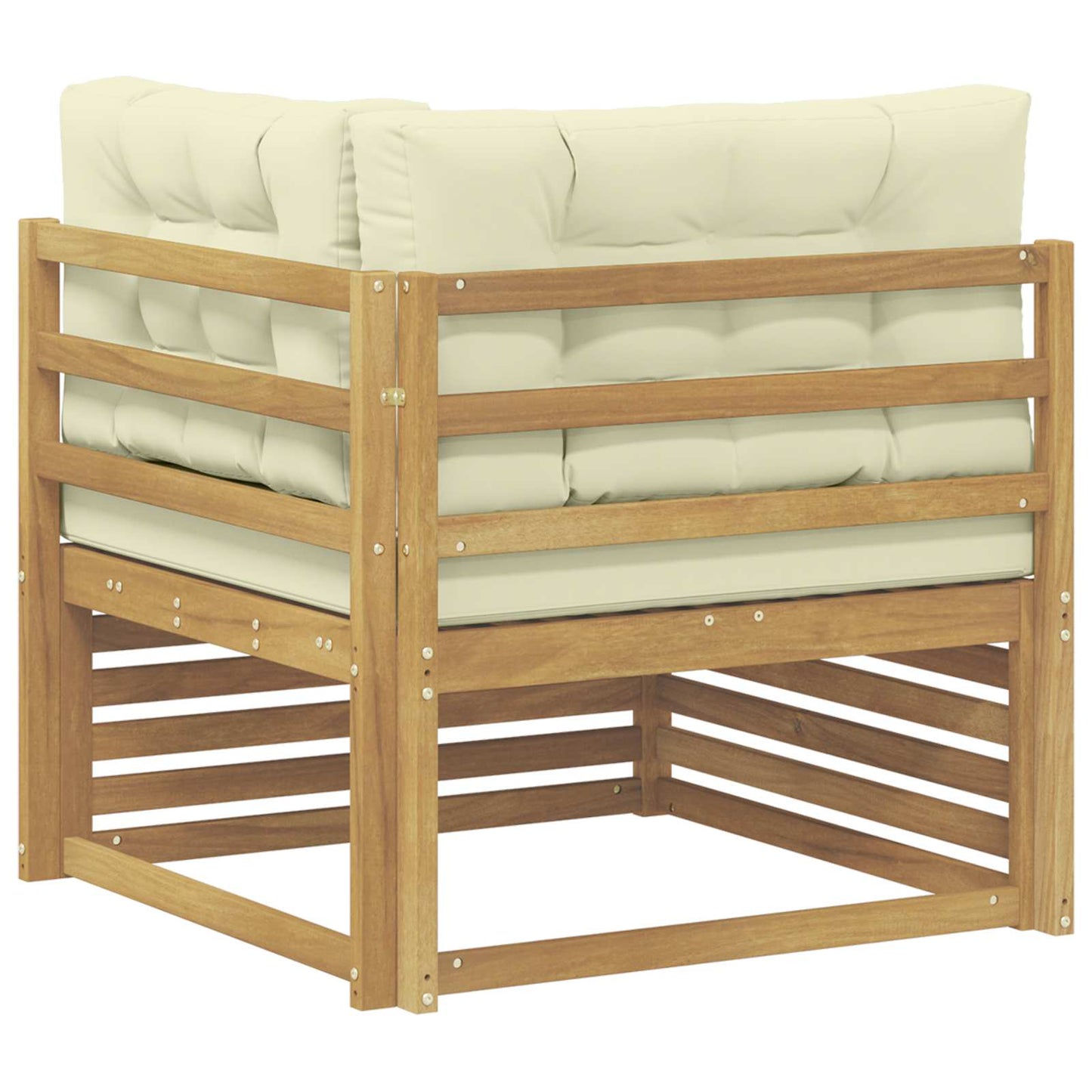 Buiten Hoek Sofa Massief Acaciahout Wit is nu te koop bij PeponiXL, paradijselijk wonen!