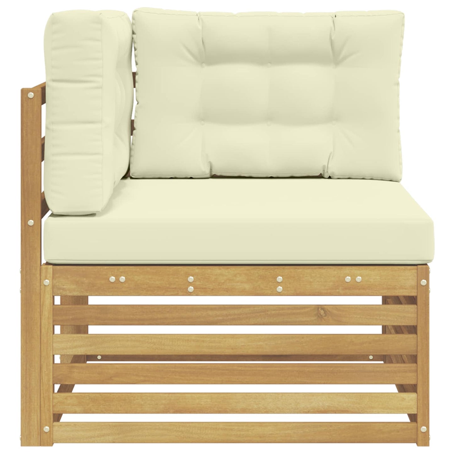 Buiten Hoek Sofa Massief Acaciahout Wit is nu te koop bij PeponiXL, paradijselijk wonen!