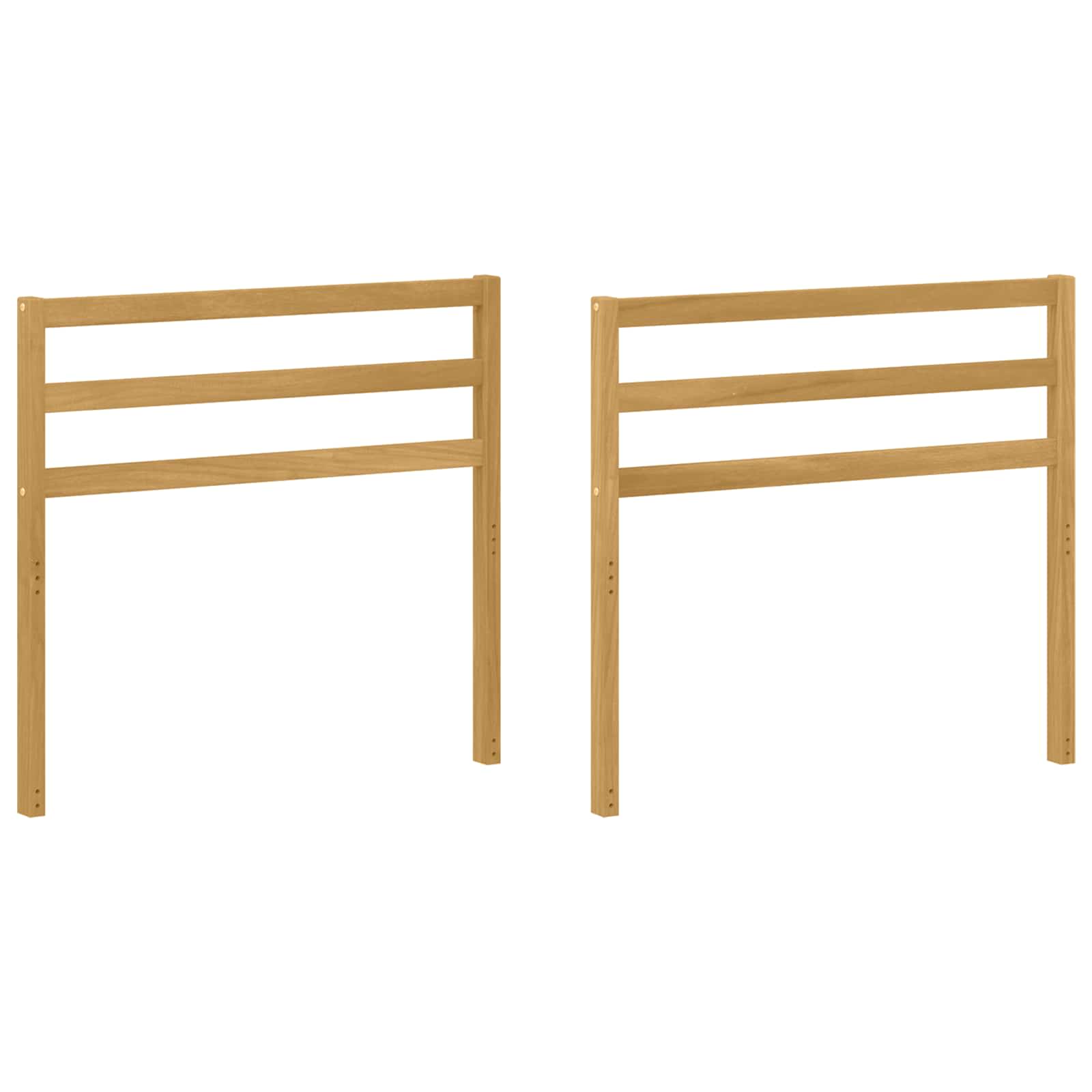 Armleuningen Module 2 pcs Wit 79 x 4 x 73 cm Massief Acaciahout is nu te koop bij PeponiXL, paradijselijk wonen!