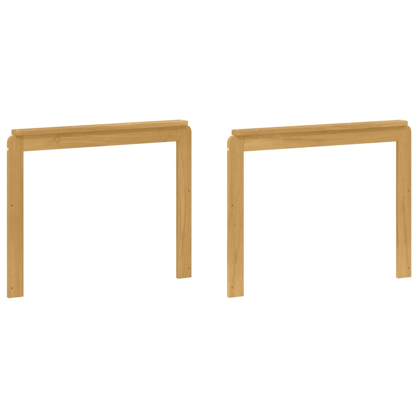 Armleuningen Module 2 pcs Wit 79 x 6 x 61 cm Massief Acaciahout is nu te koop bij PeponiXL, paradijselijk wonen!