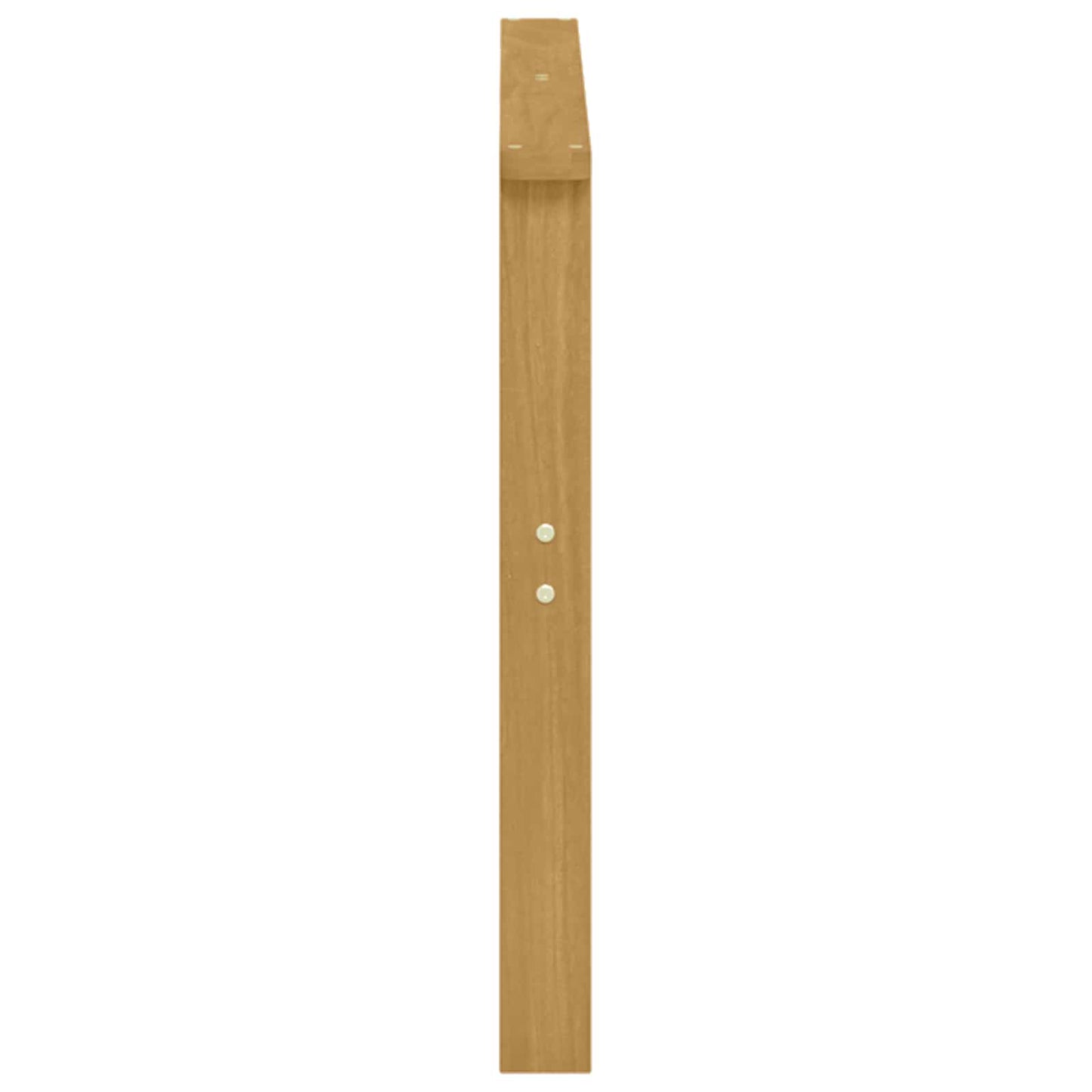 Armleuningsmodule 2 pcs Wit 80 x 6 x 61 cm Massief Acaciahout is nu te koop bij PeponiXL, paradijselijk wonen!