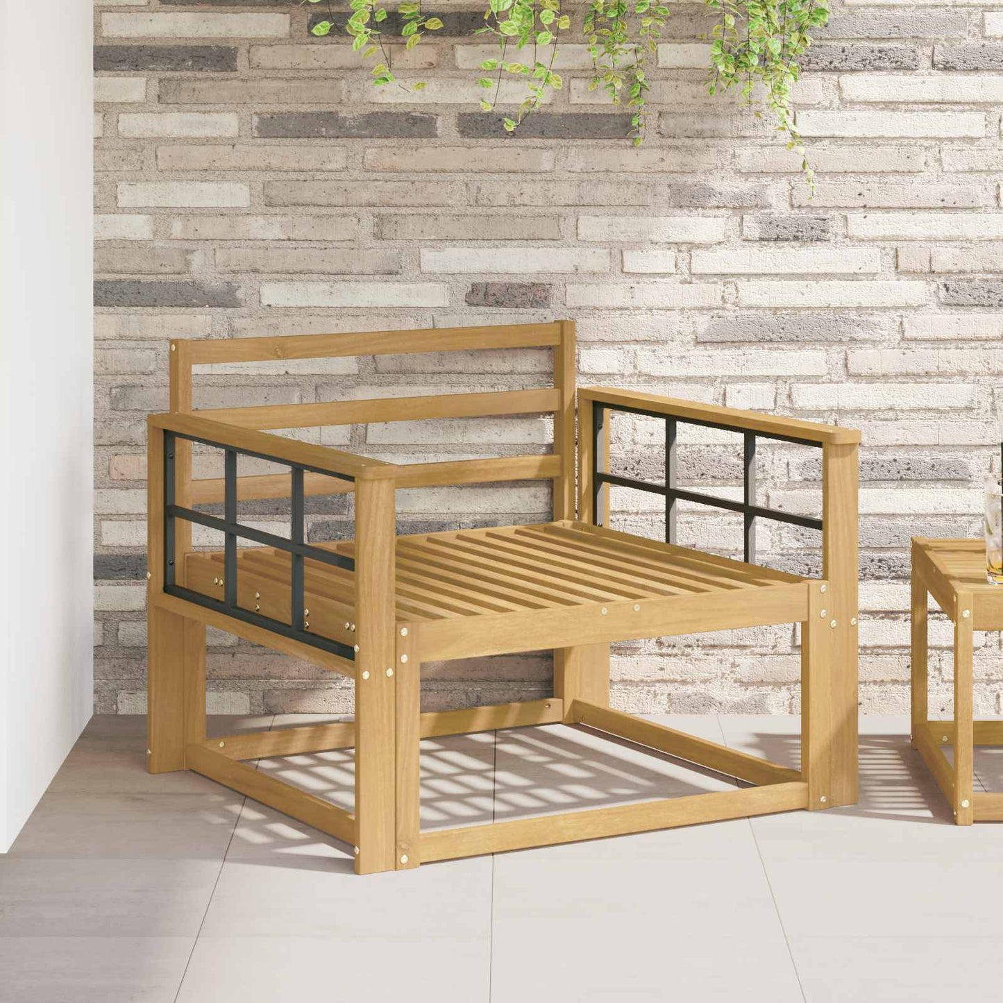 Armleuningen Module 2 pcs Wit 80 x 6 x 61 cm Massief Acaciahout is nu te koop bij PeponiXL, paradijselijk wonen!