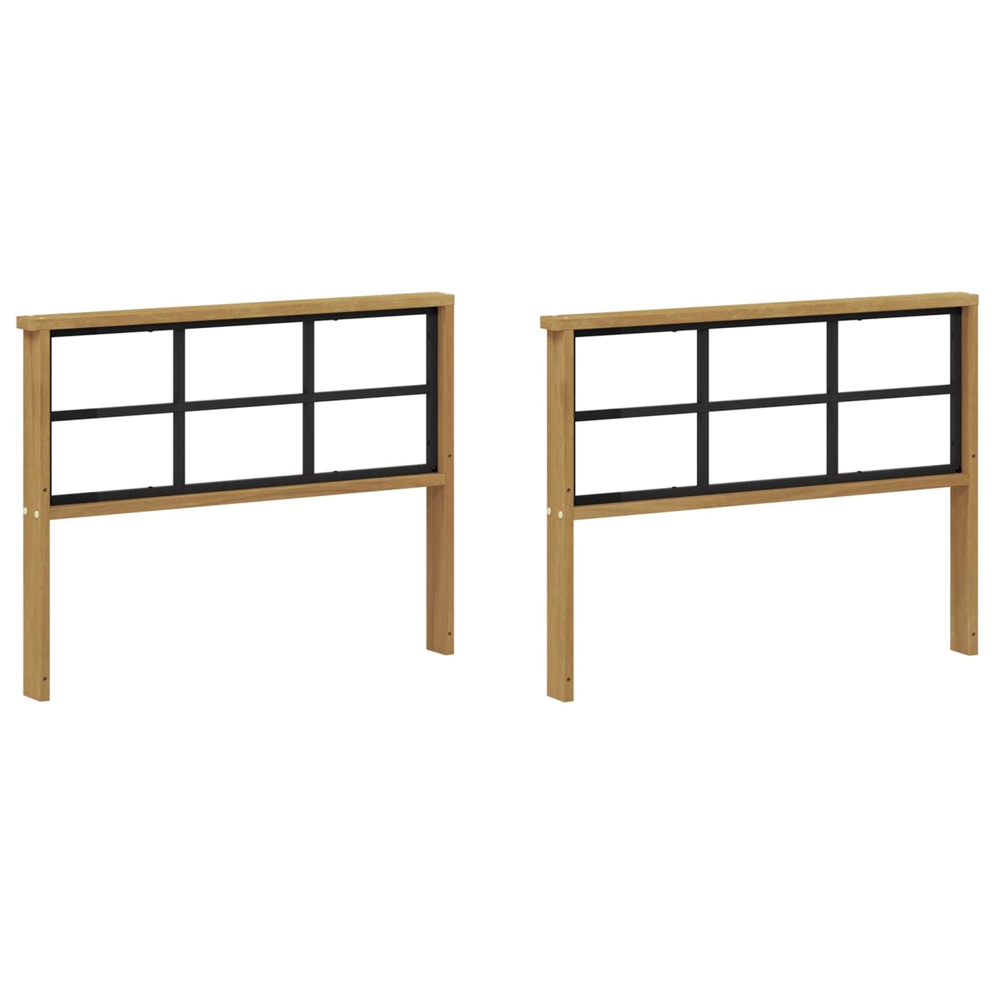 Armleuningen Module 2 pcs Wit 80 x 6 x 61 cm Massief Acaciahout is nu te koop bij PeponiXL, paradijselijk wonen!