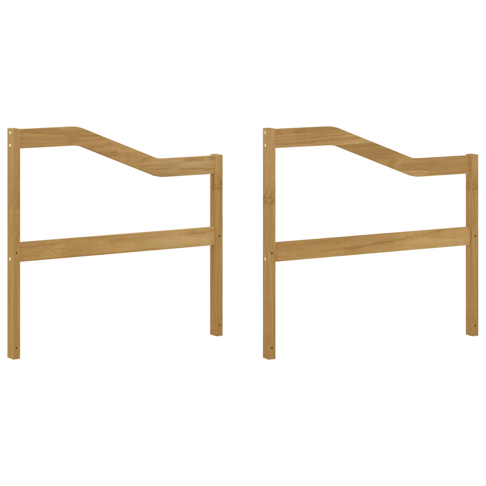 Armleuningen Module 2 pcs Wit 79 x 4 x 73 cm Massief Acaciahout is nu te koop bij PeponiXL, paradijselijk wonen!