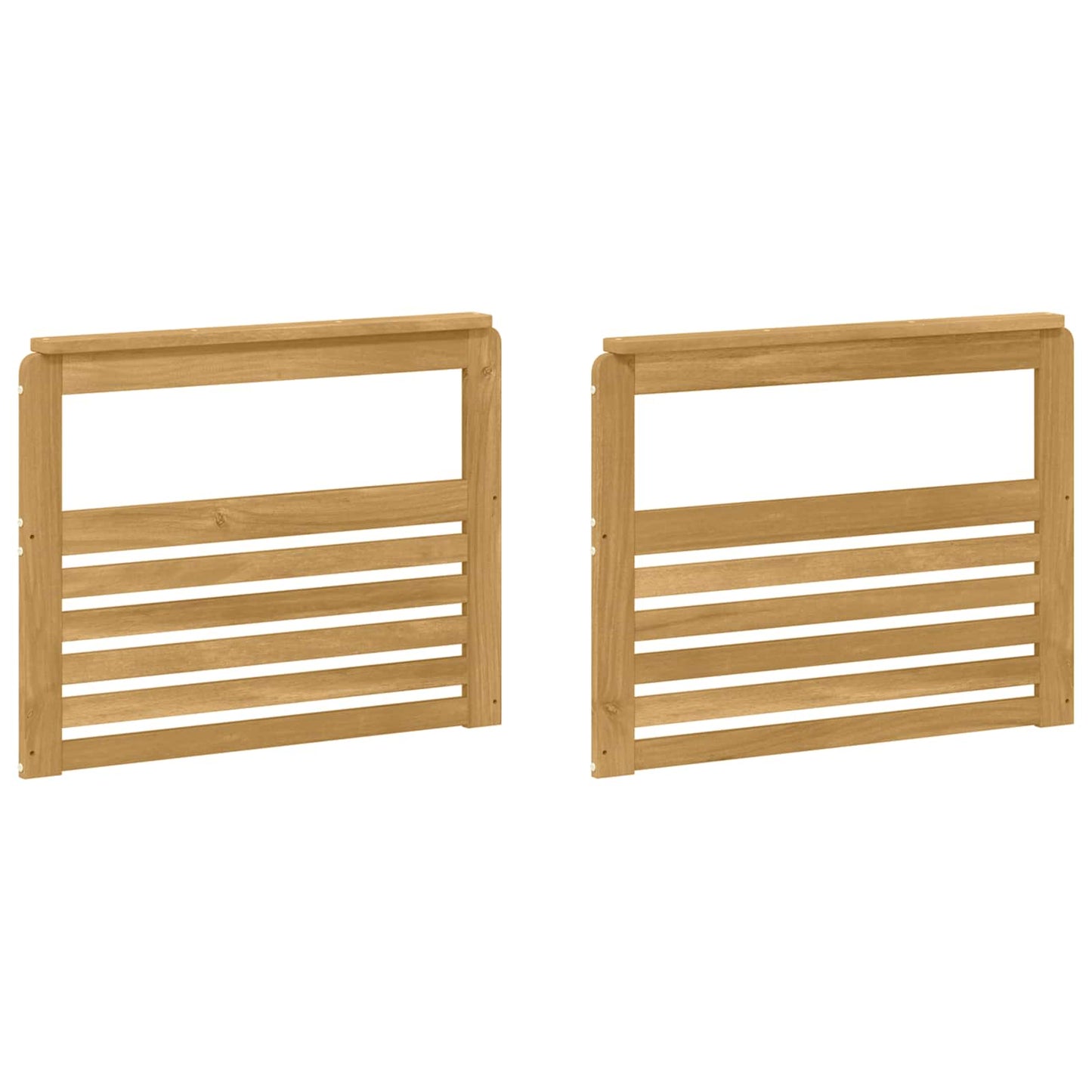Armleuningen Module 2 pcs Wit 79 x 6 x 61 cm Massief Acaciahout is nu te koop bij PeponiXL, paradijselijk wonen!