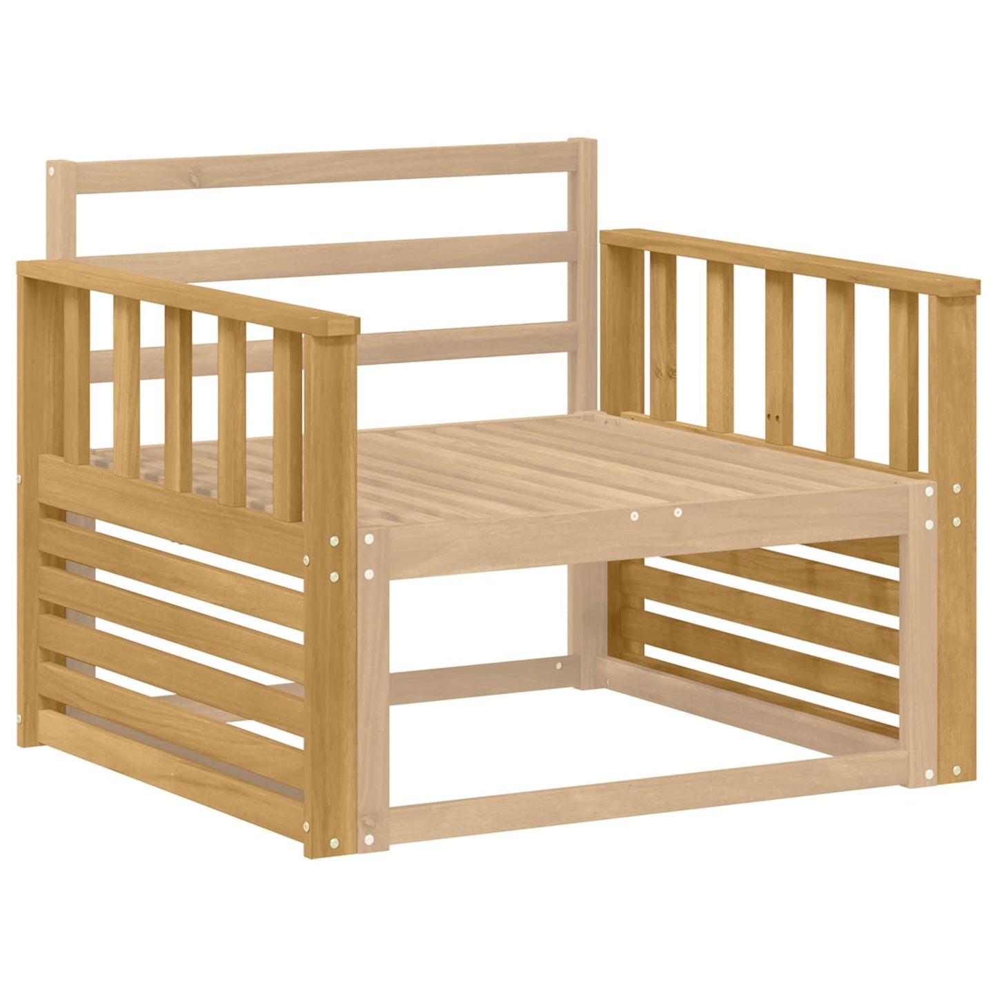 Armleuningen Module 2 pcs Wit 80 x 6 x 61 cm Massief Acaciahout is nu te koop bij PeponiXL, paradijselijk wonen!